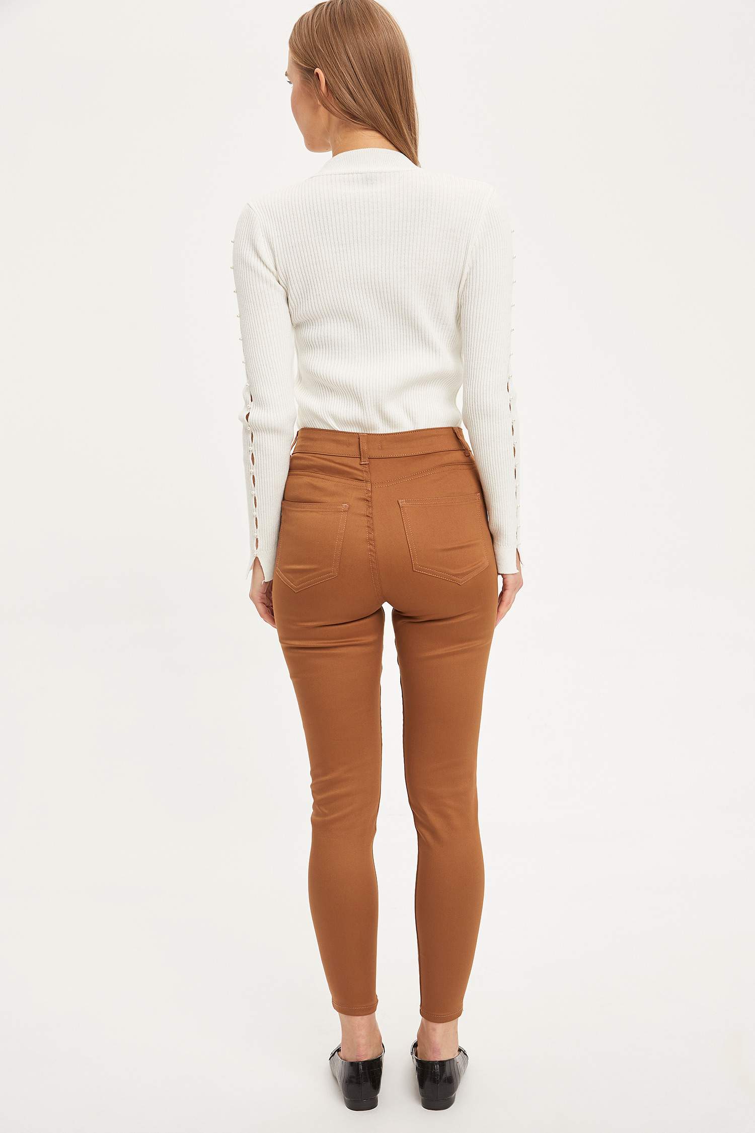 Slim Fit Dokuma Pantolon