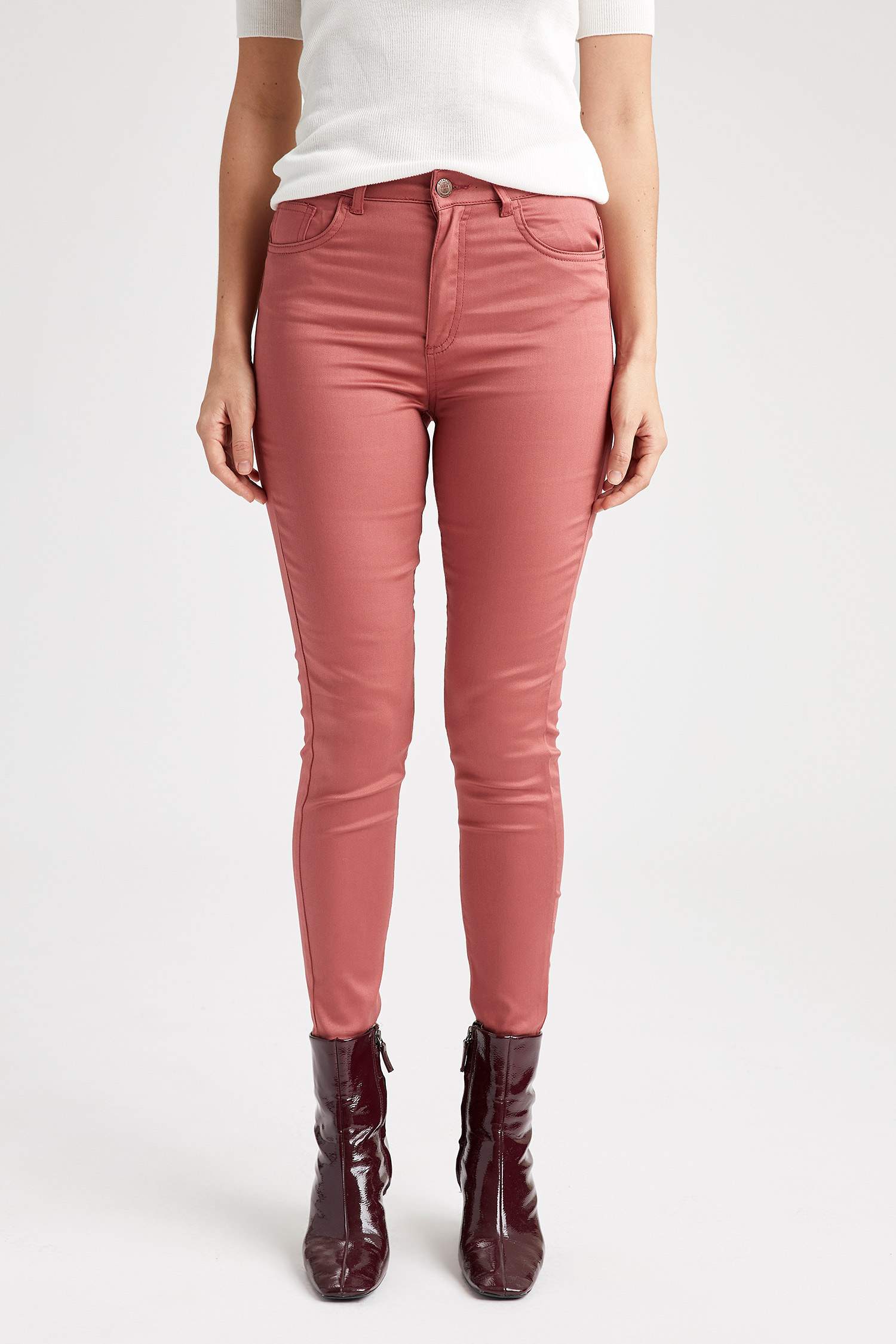 Slim Fit Dokuma Pantolon