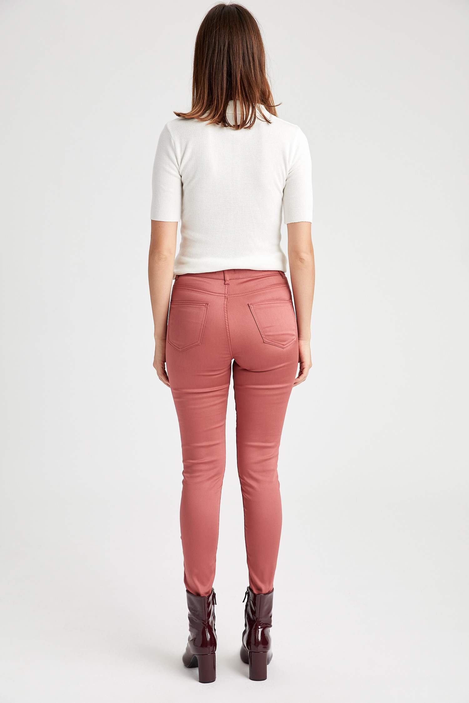 Slim Fit Dokuma Pantolon