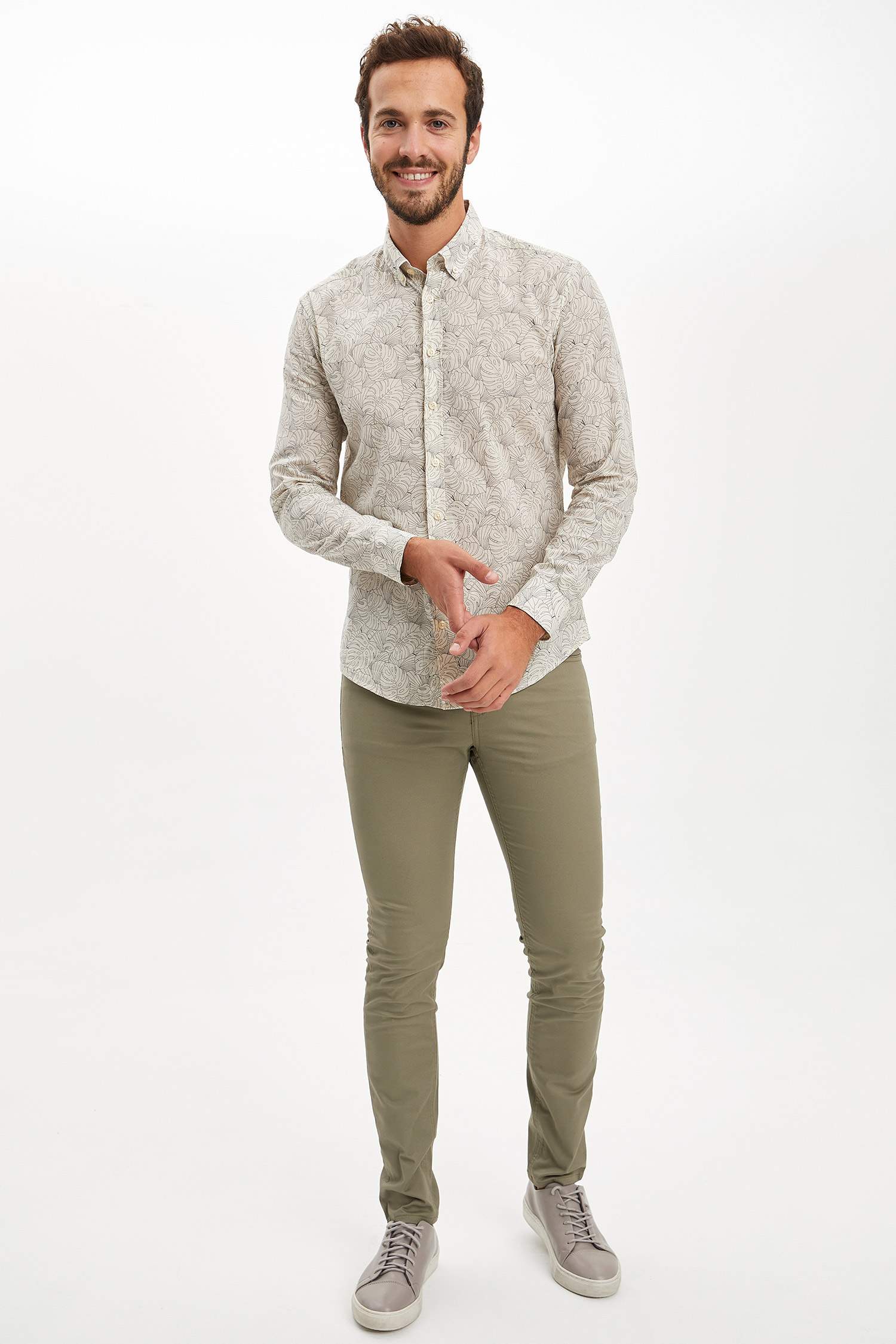 Erkek Skinny Fit Beş Cep Dar Paça Pantolon