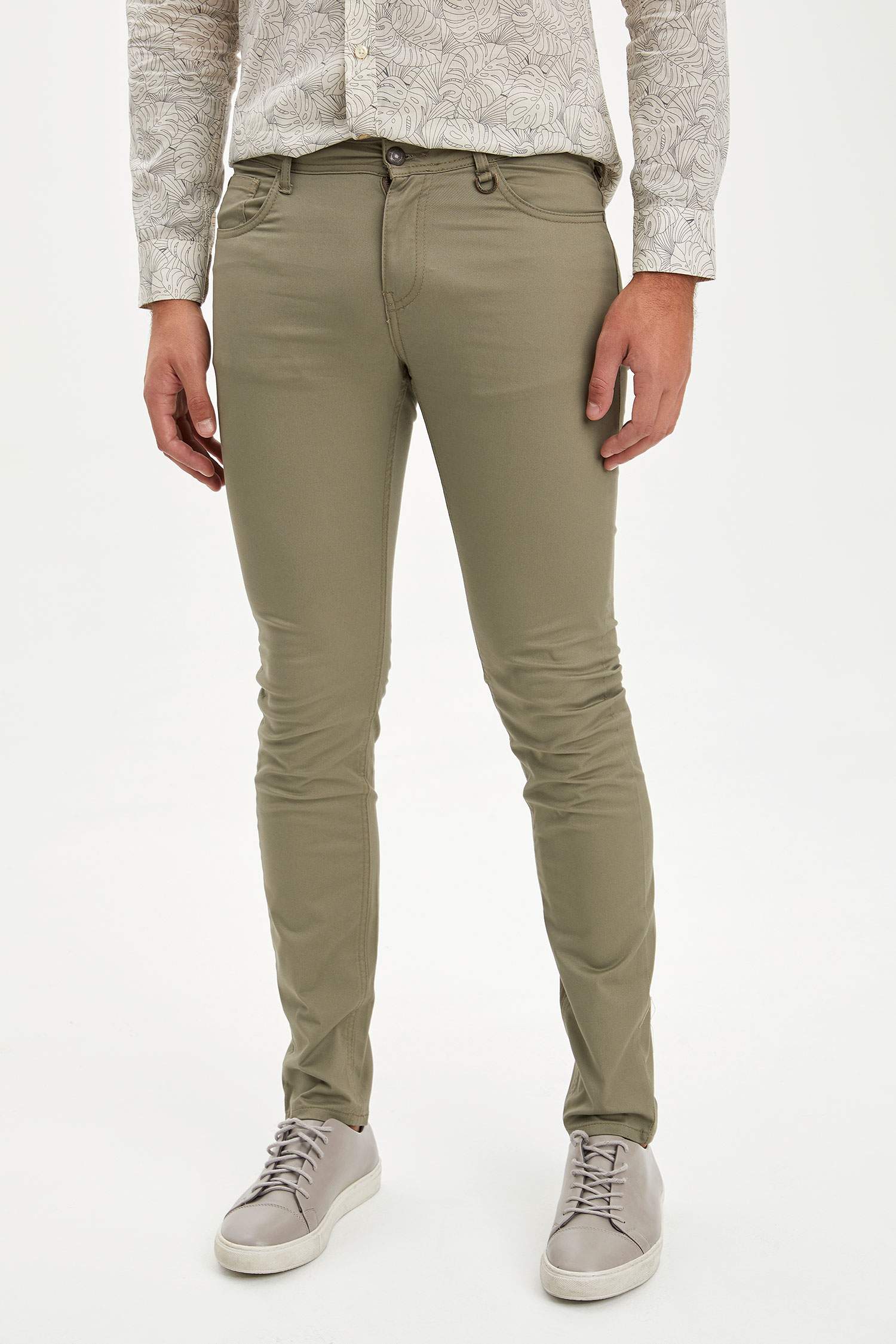 Erkek Skinny Fit Beş Cep Dar Paça Pantolon