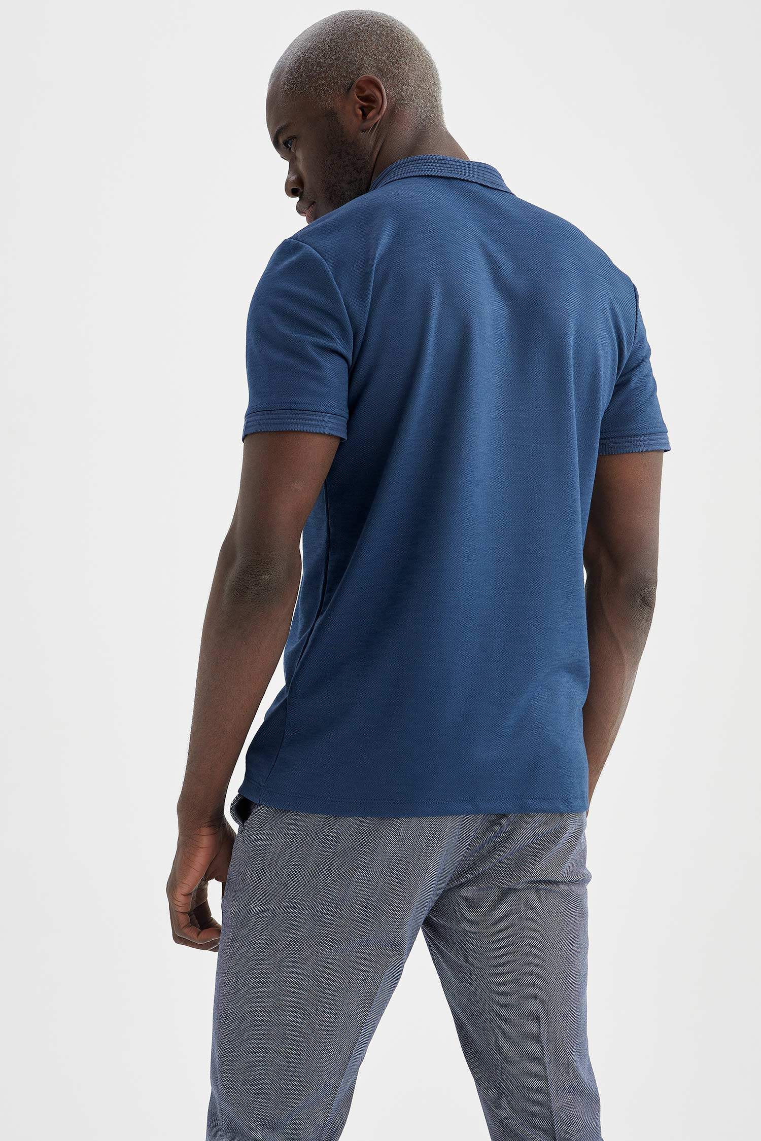 Slim Fit Polo Yaka Kısa Kollu Tişört