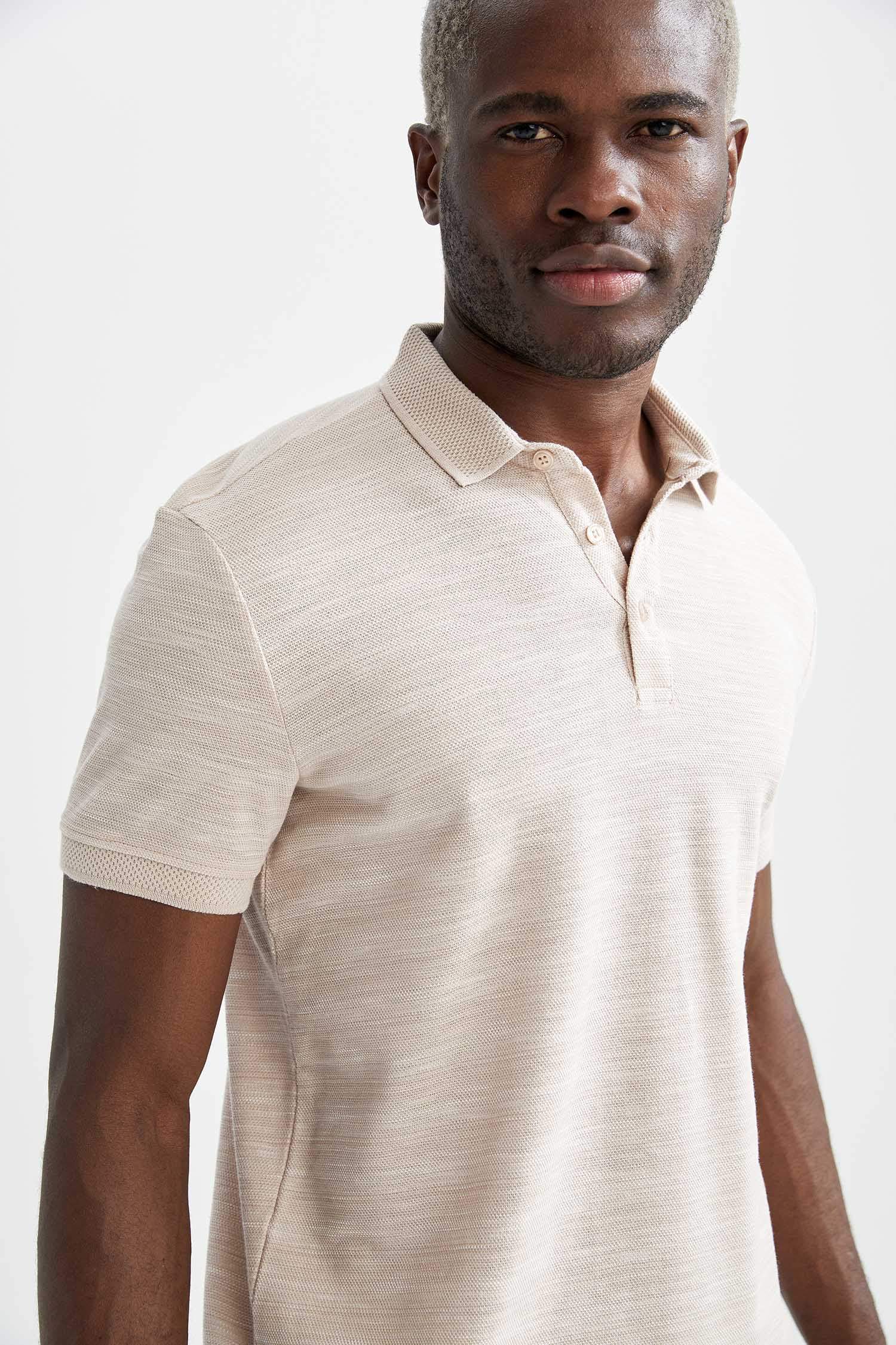 Slim Fit Polo Yaka Kısa Kollu Tişört