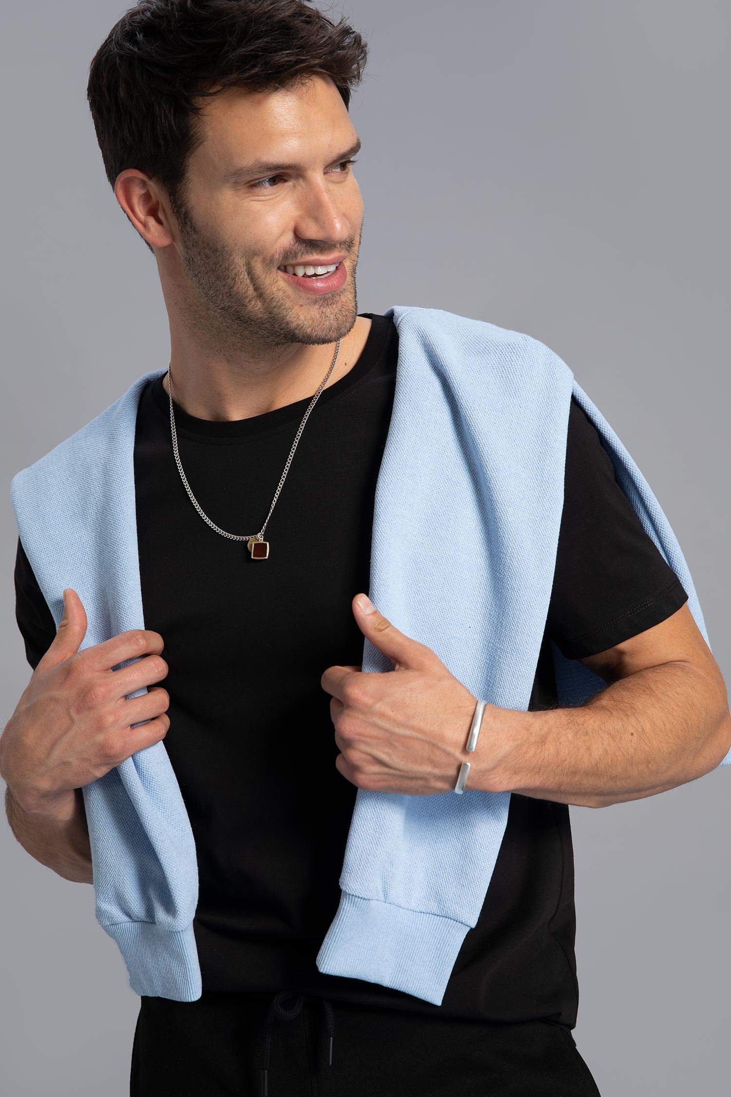 Regular Fit Basic Bisiklet Yaka Basic Tişört