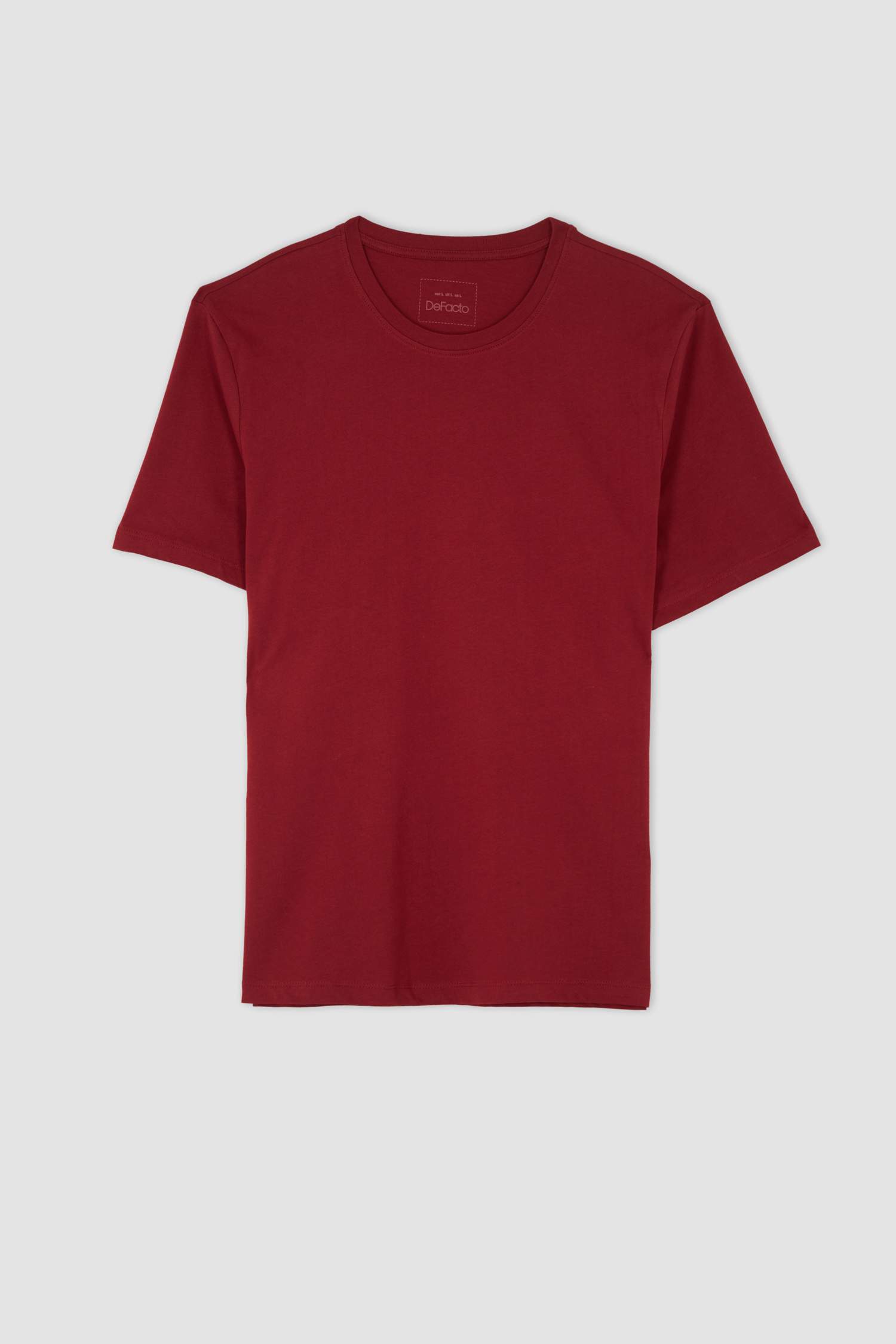 Regular Fit Basic Bisiklet Yaka Basic Tişört