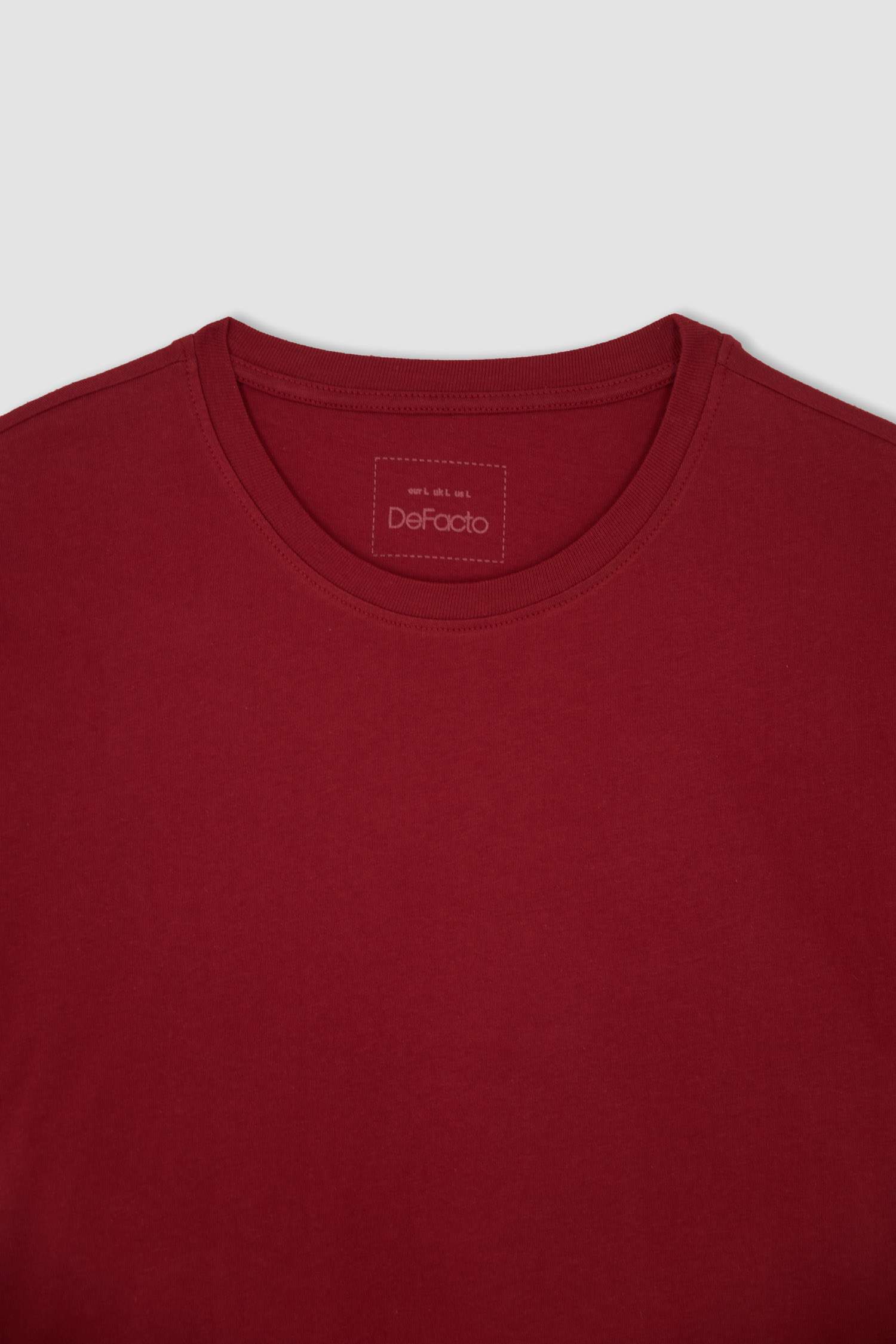 Regular Fit Basic Bisiklet Yaka Basic Tişört