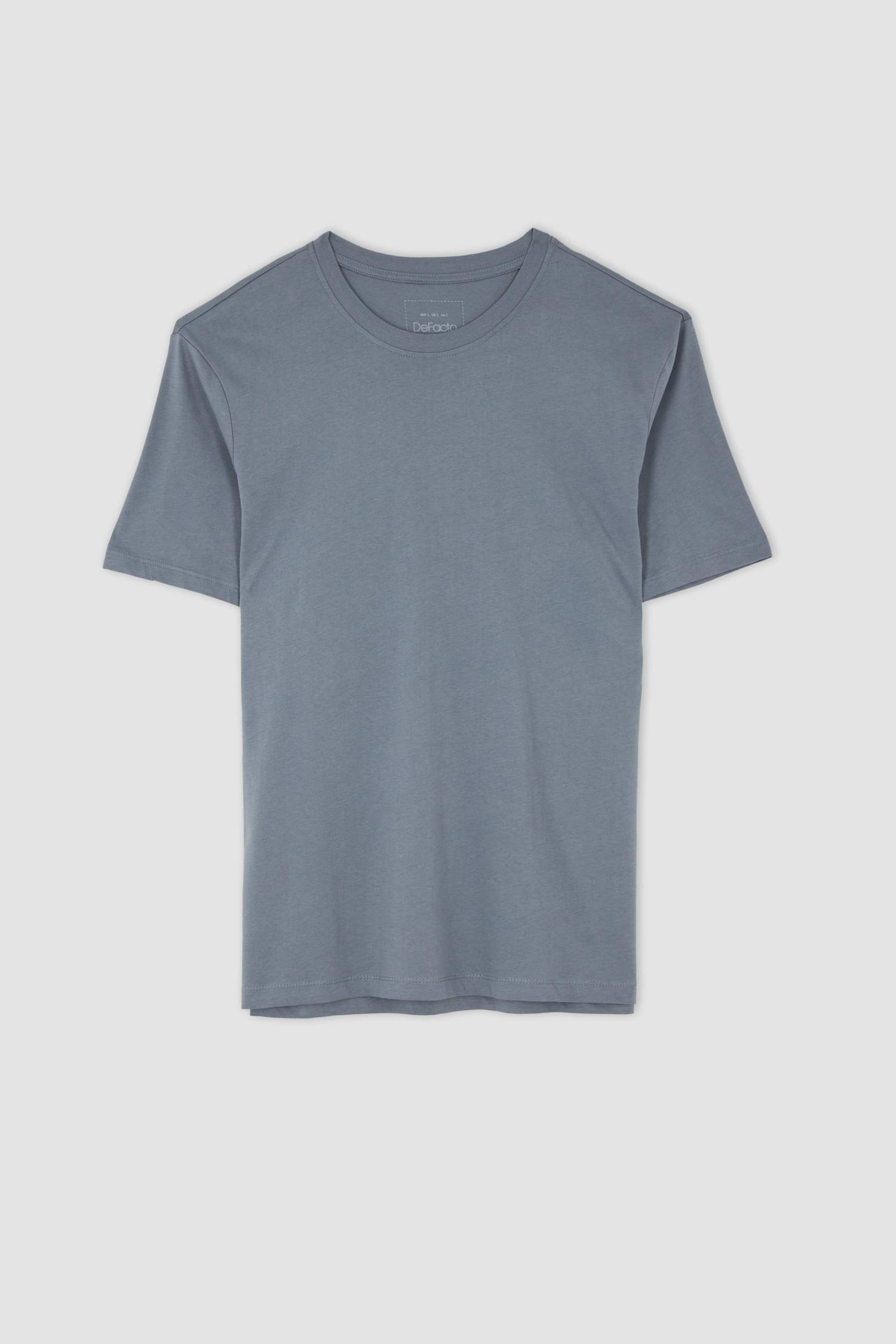 Regular Fit Basic Bisiklet Yaka Basic Tişört