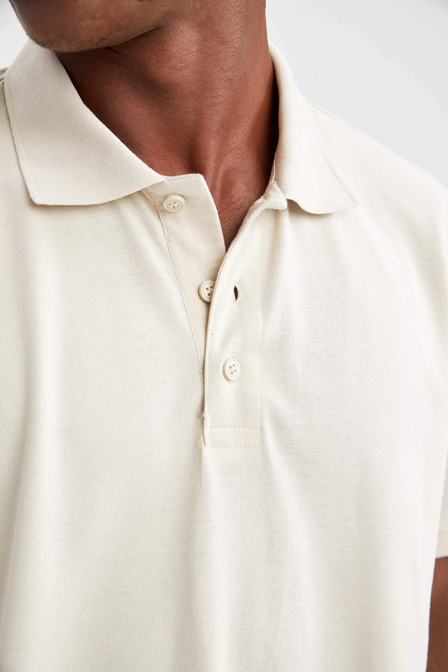 Regular Fit Polo Yaka Basic Kısa Kollu Tişört