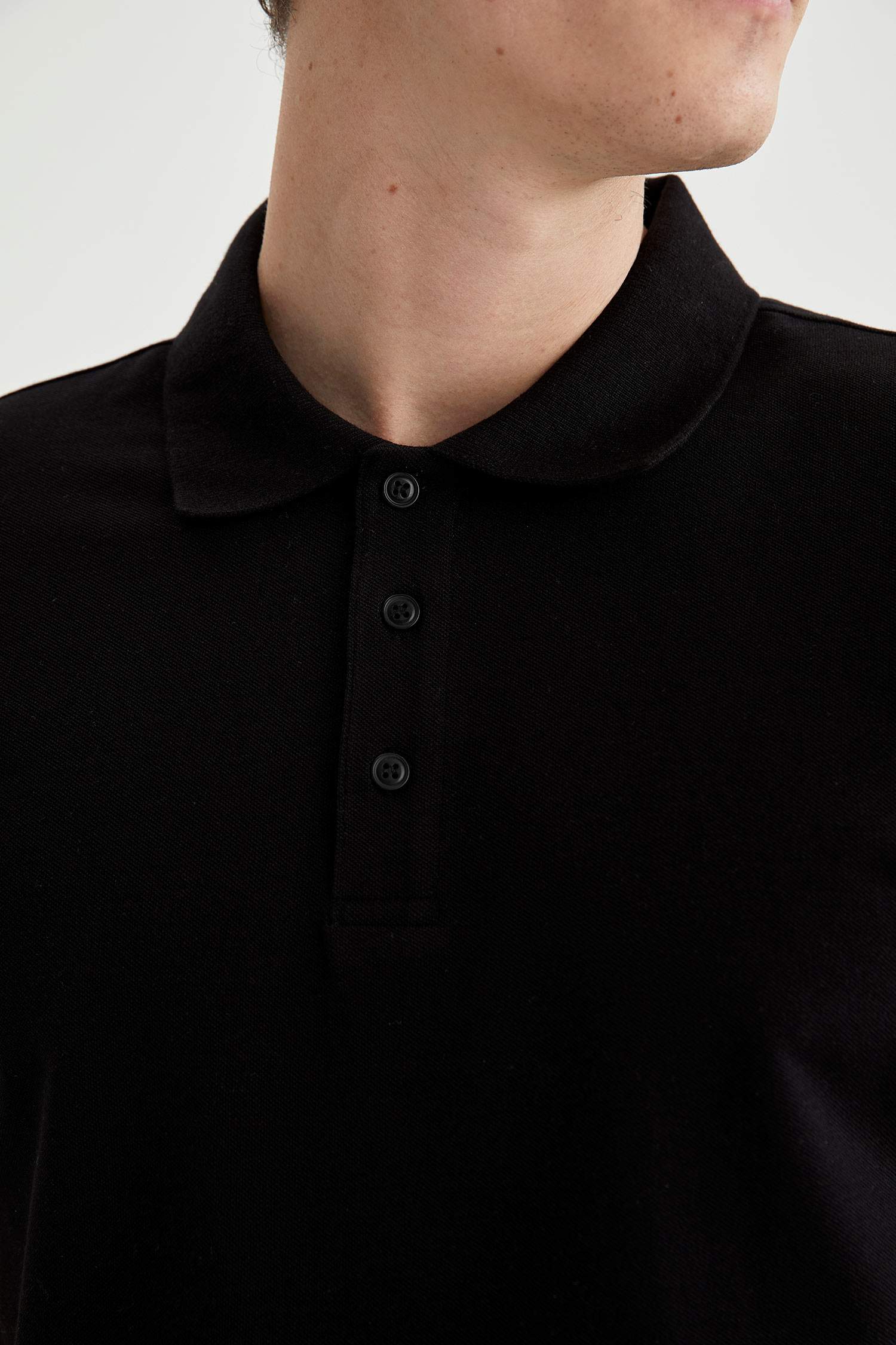 Regular Fit Polo Yaka Basic Kısa Kollu Tişört