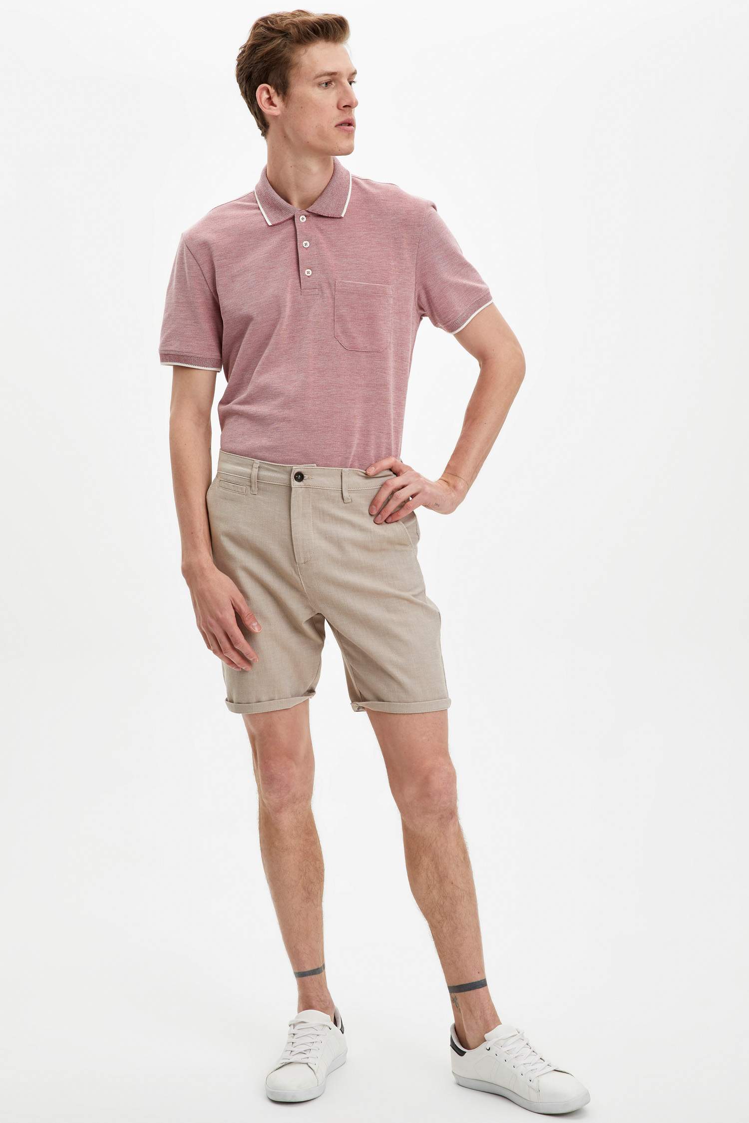 Regular Fit Polo Yaka Cepli Kısa Kollu Tişört