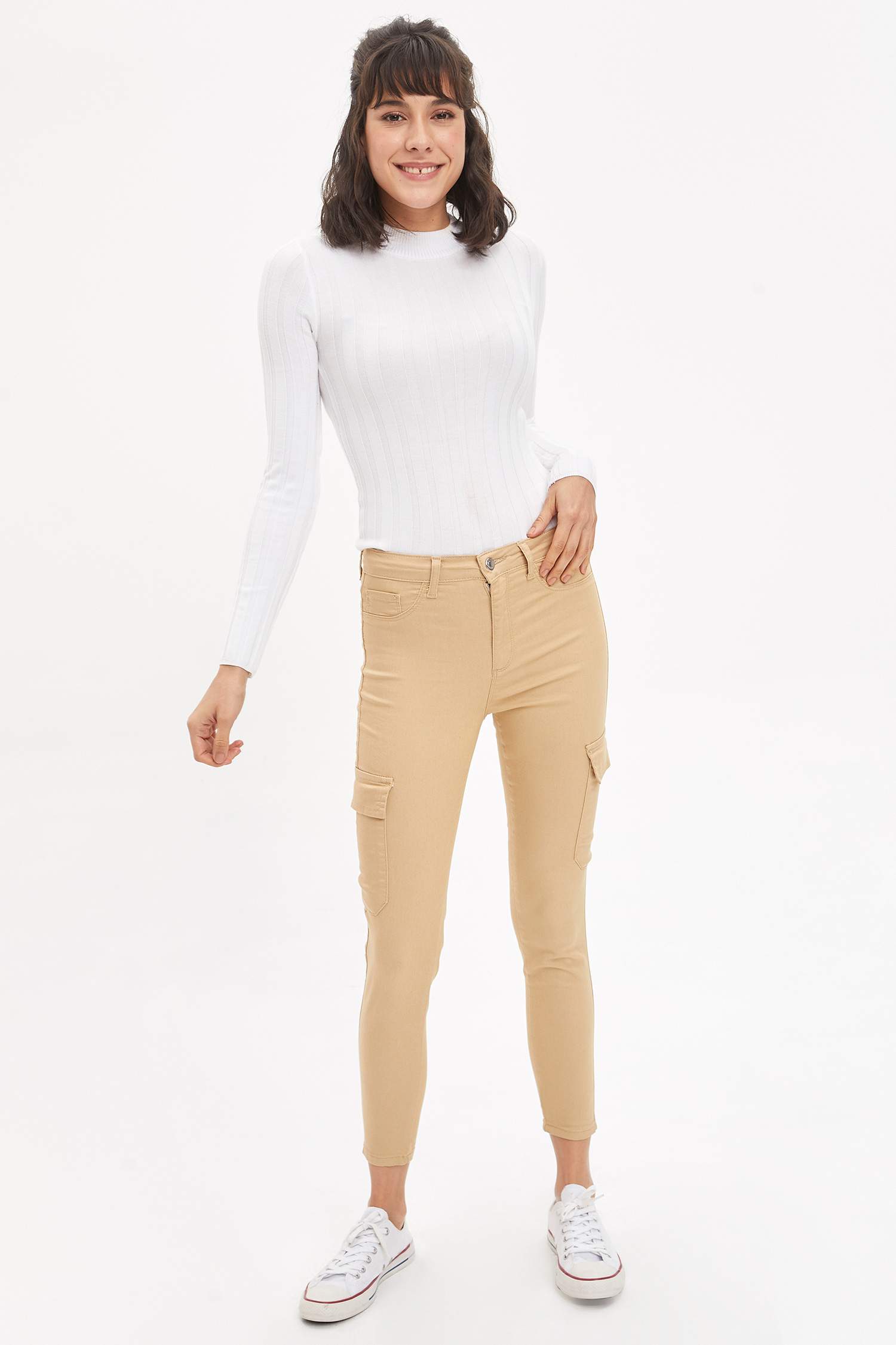 Anna Super Skinny Dokuma Pantolon