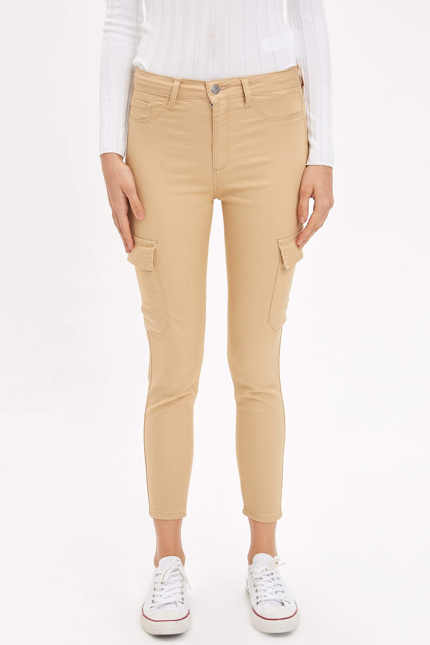 Anna Super Skinny Dokuma Pantolon