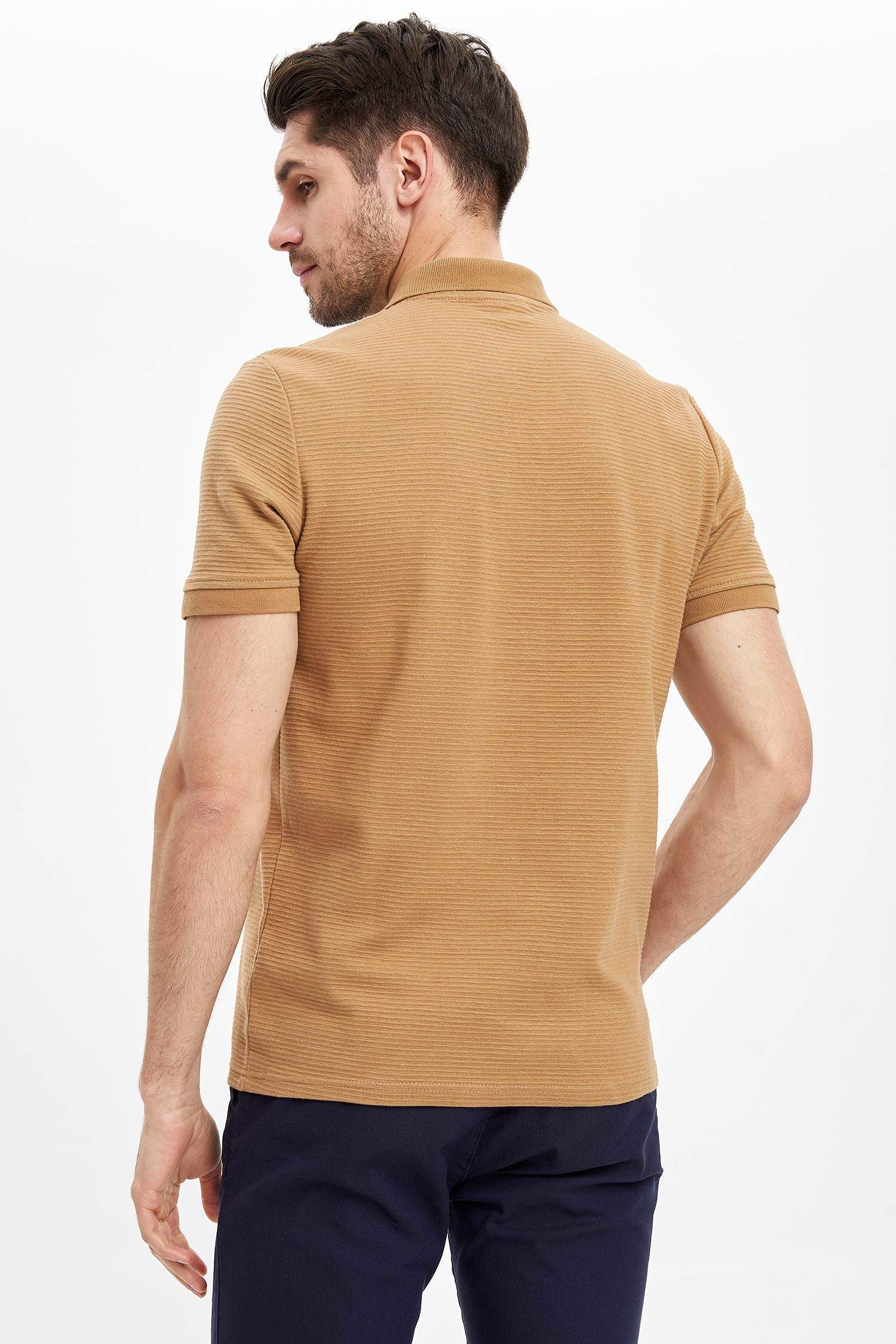 Regular Fit Polo Yaka Basic Kısa Kollu Tişört