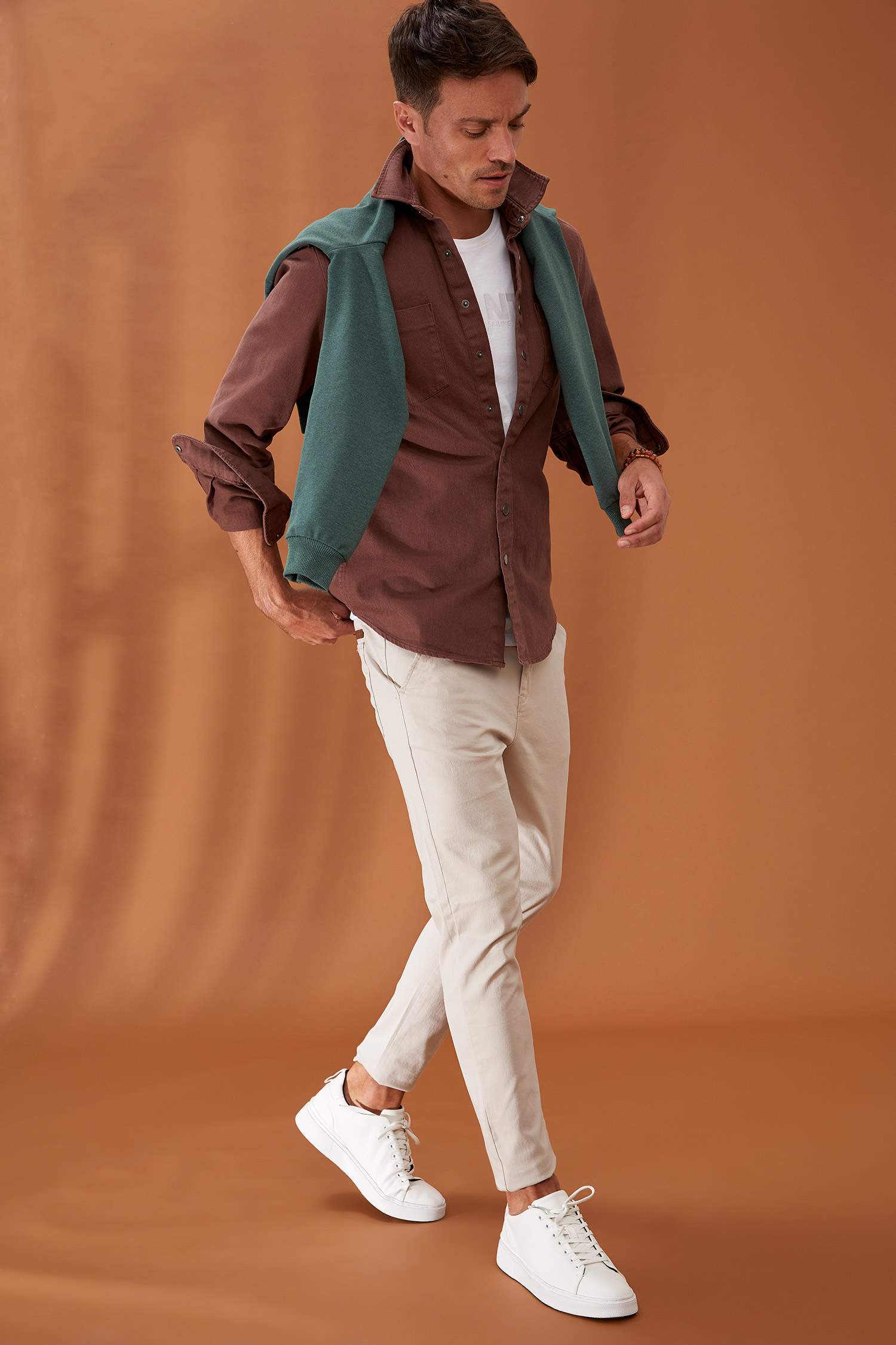 Beli Bağcıklı Slim Fit Jogger Pantolon