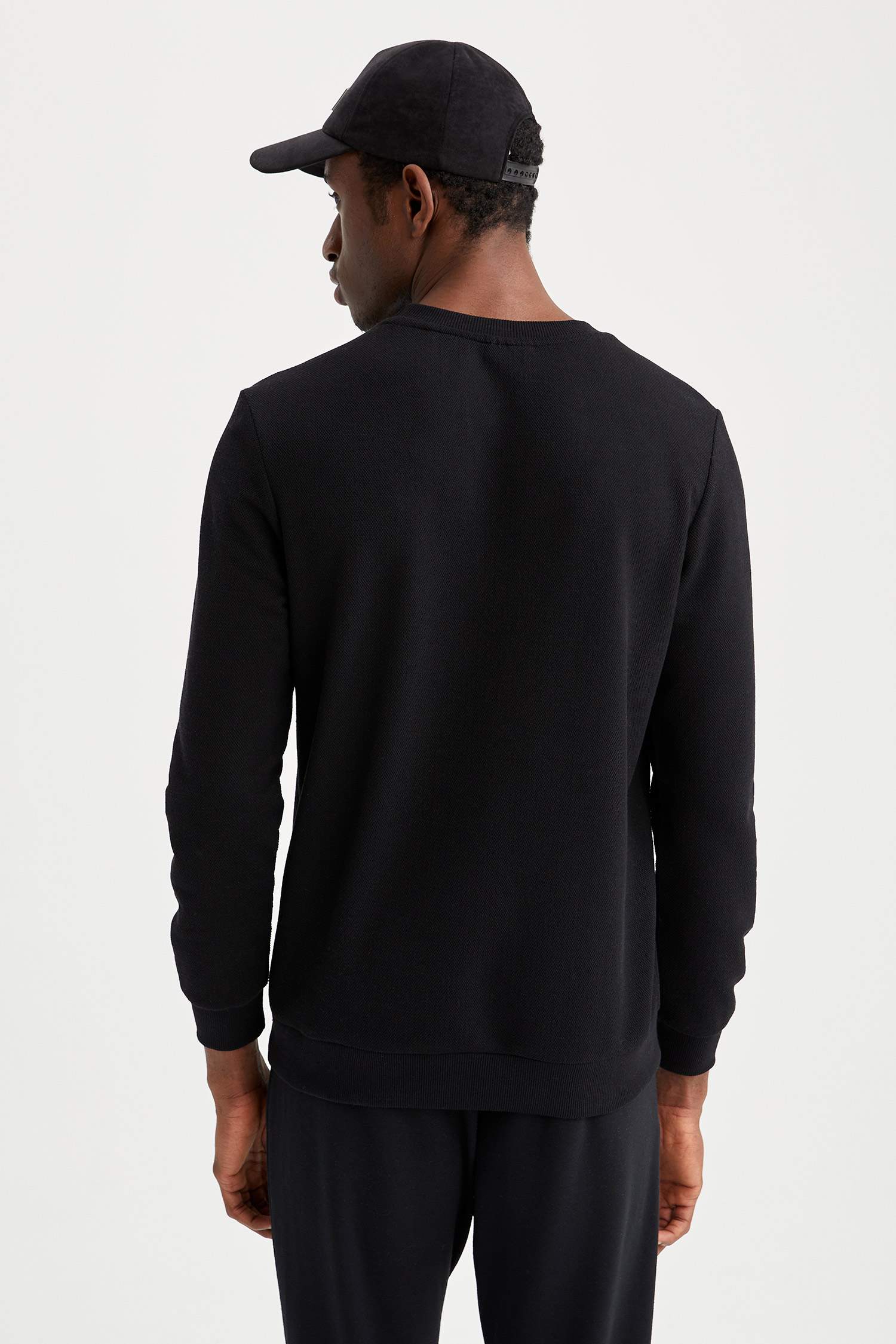 Regular Fit Bisiklet Yaka Basic Sweatshirt
