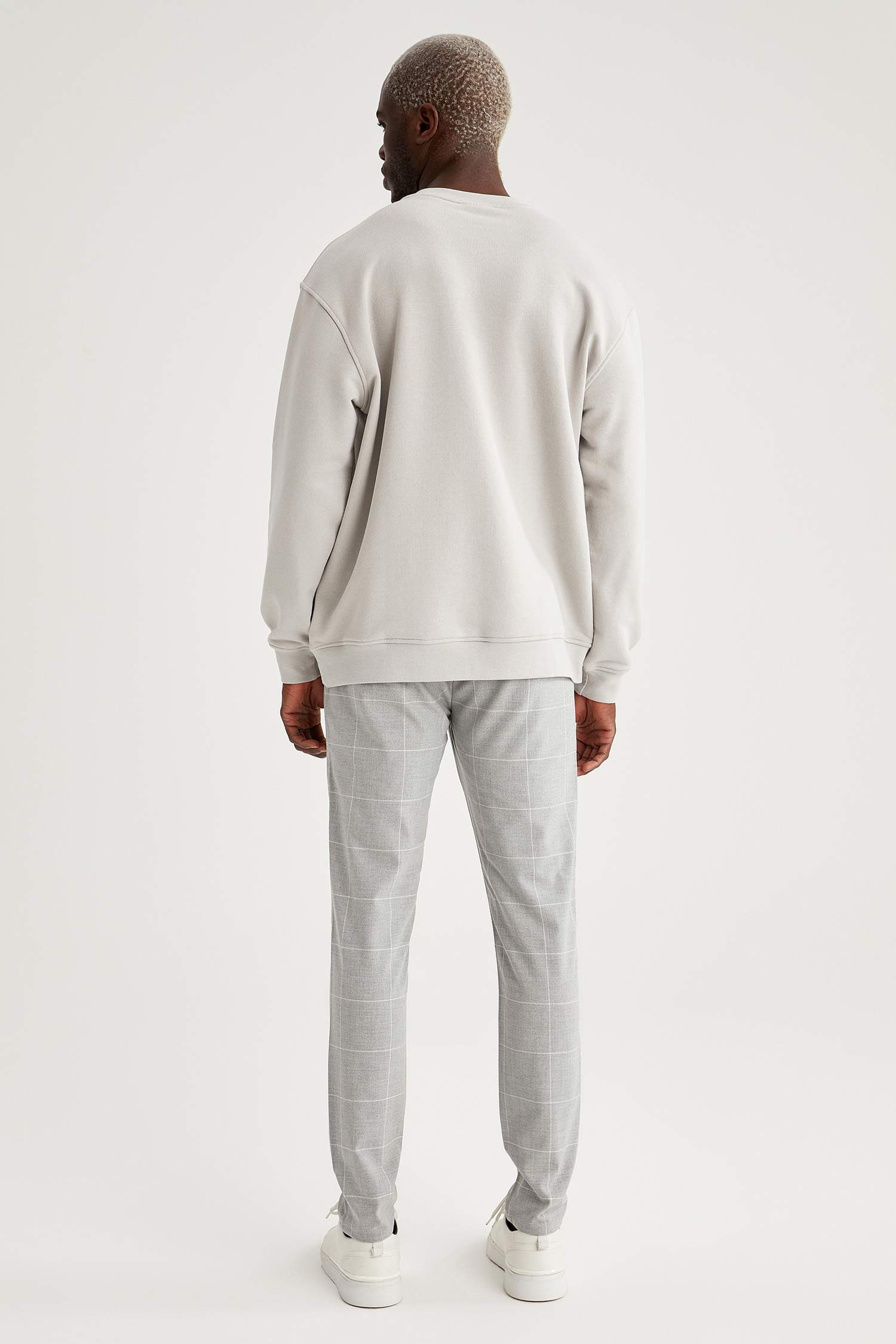 Bağcıklı Ekose Jogger Pantolon