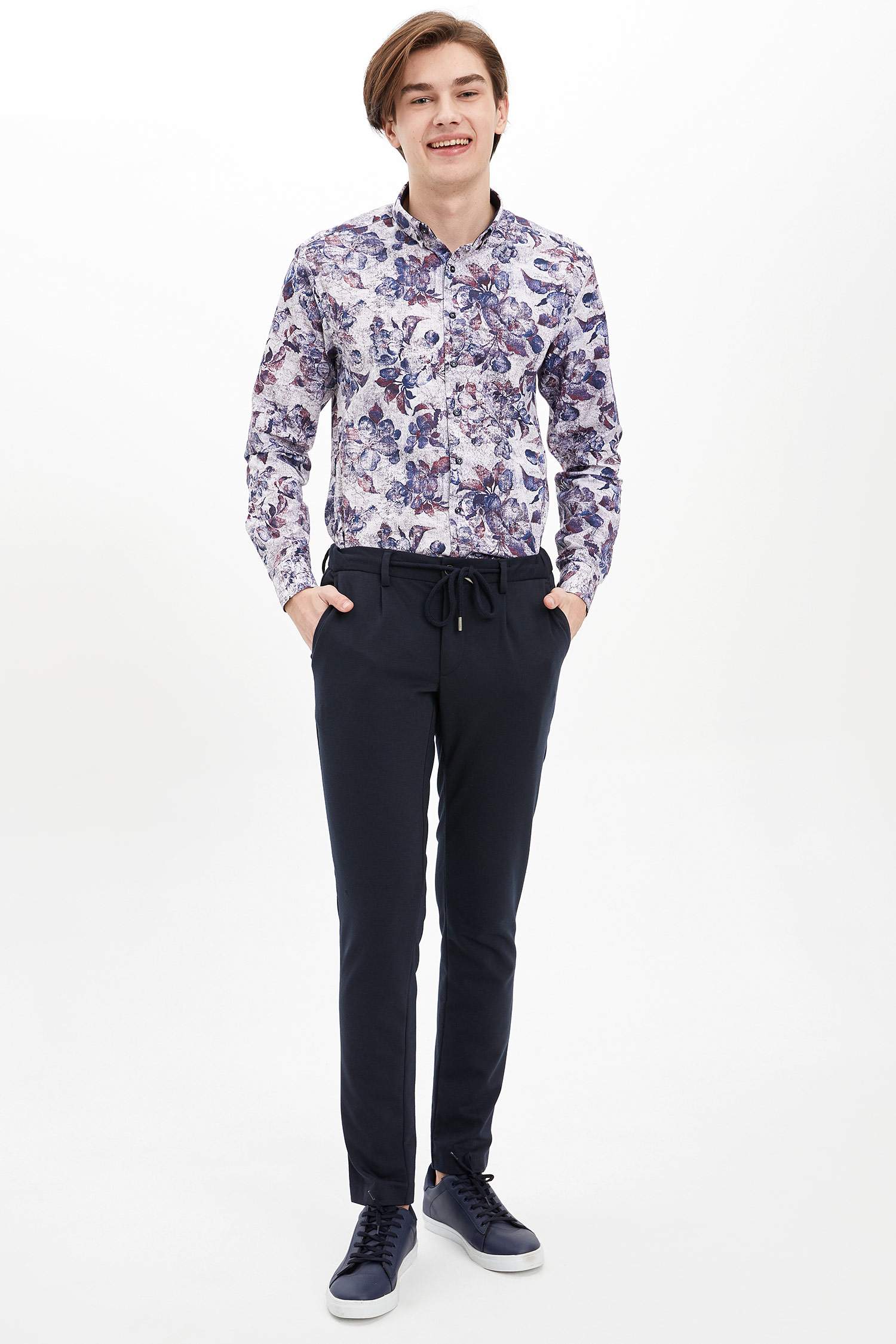Desenli Slim Fit Gömlek