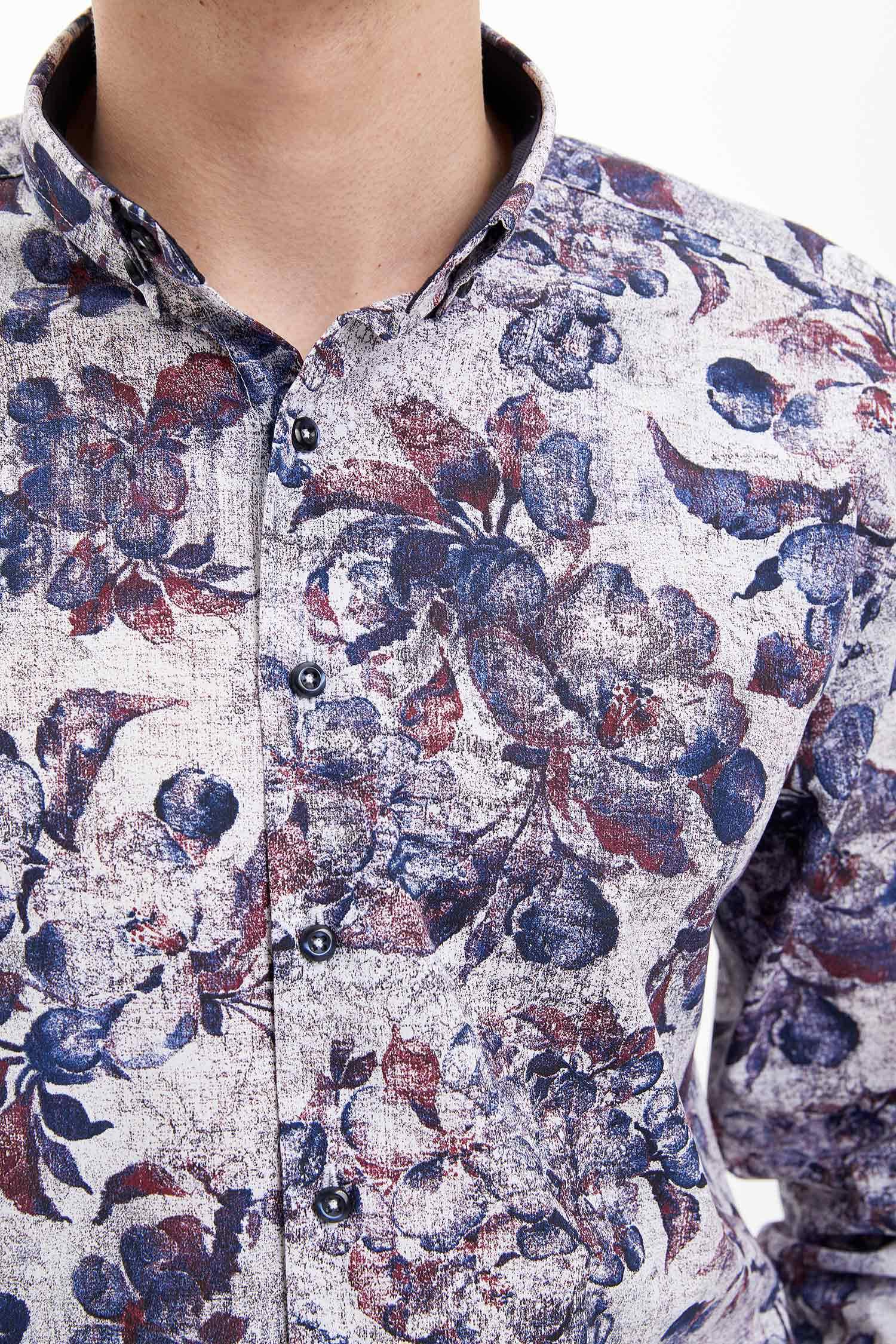 Desenli Slim Fit Gömlek