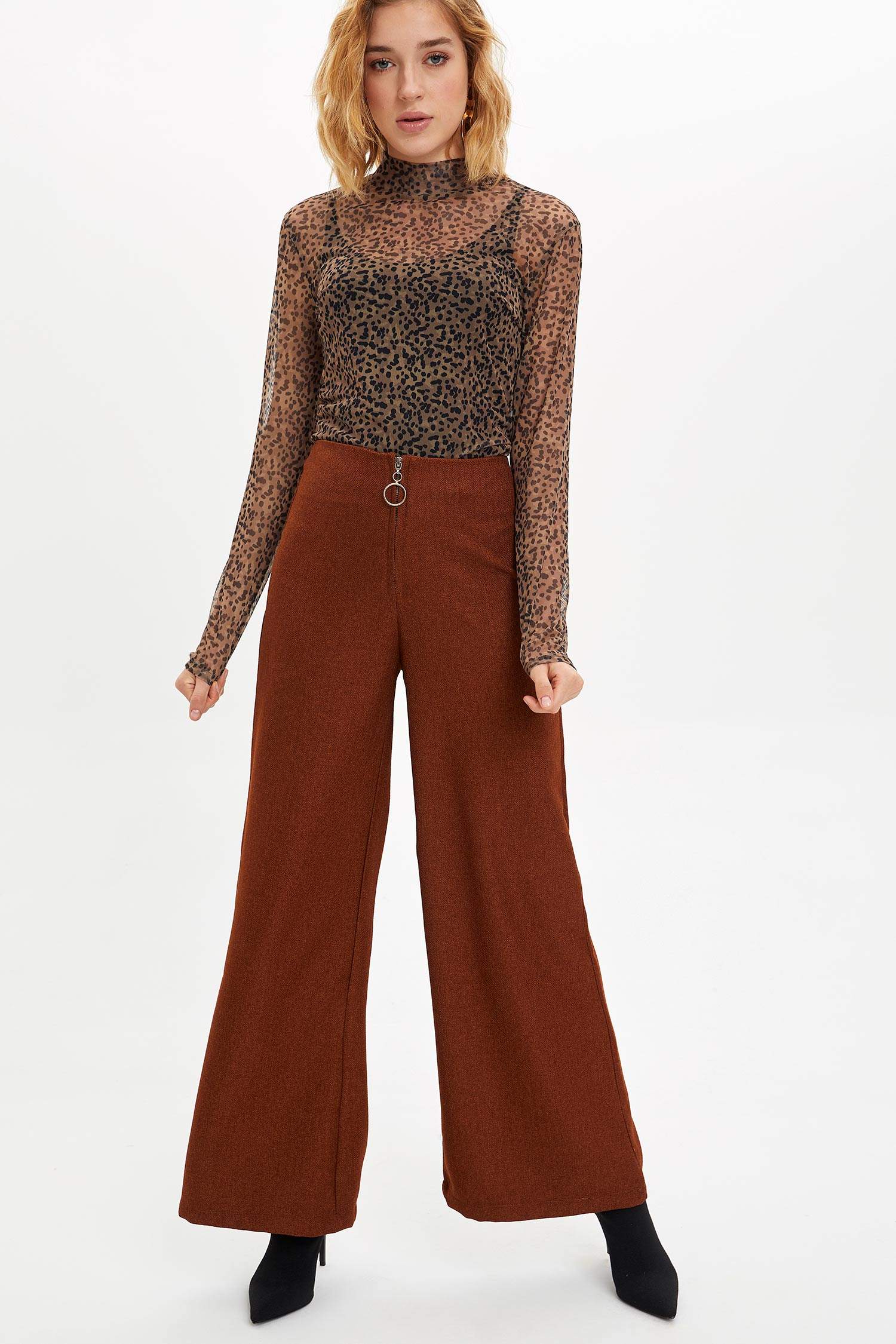 Slim Fit Bisiklet Yaka Uzun Kollu Tişört