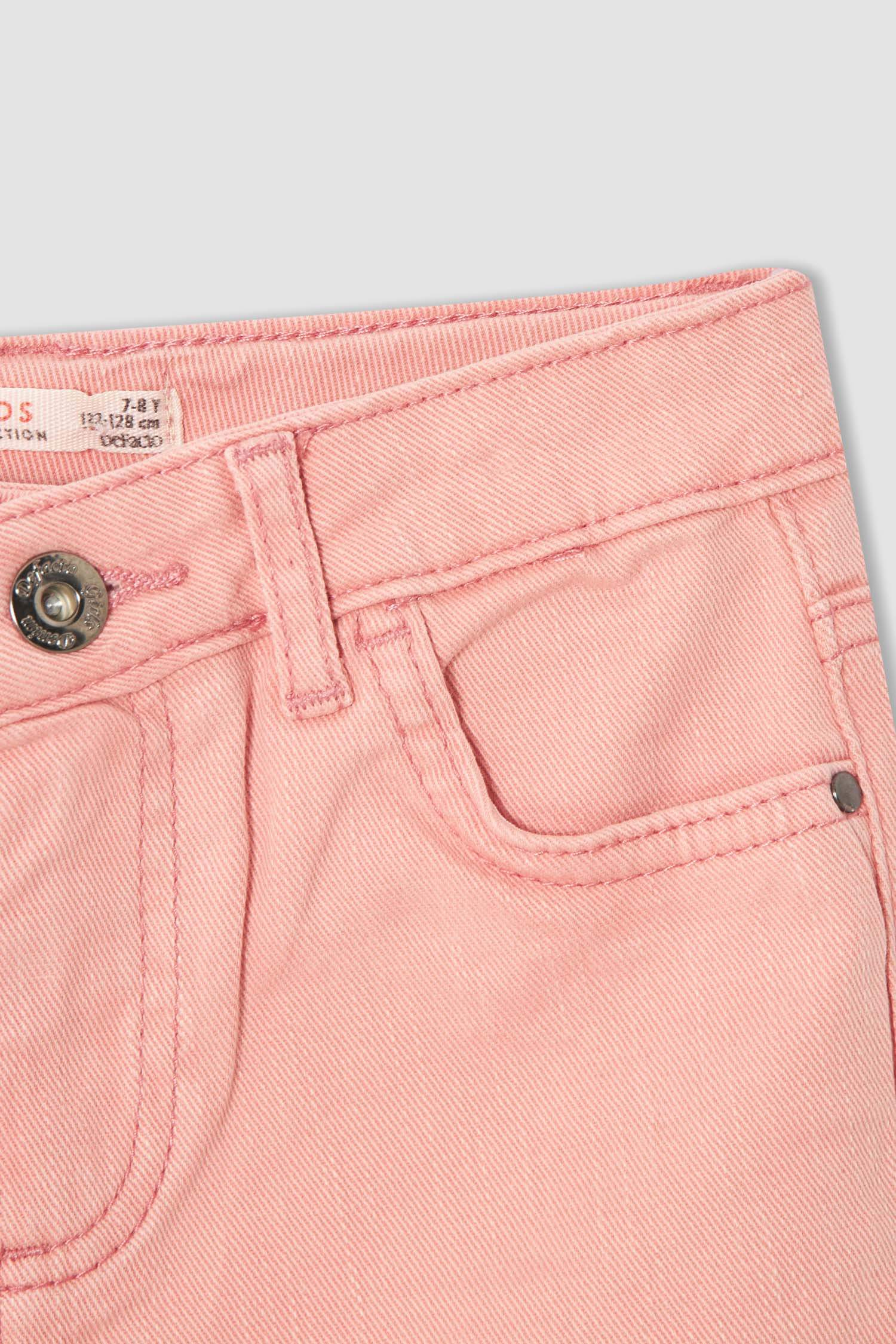 Kız Çocuk Slim Fit Yırtık Detaylı Pantolon