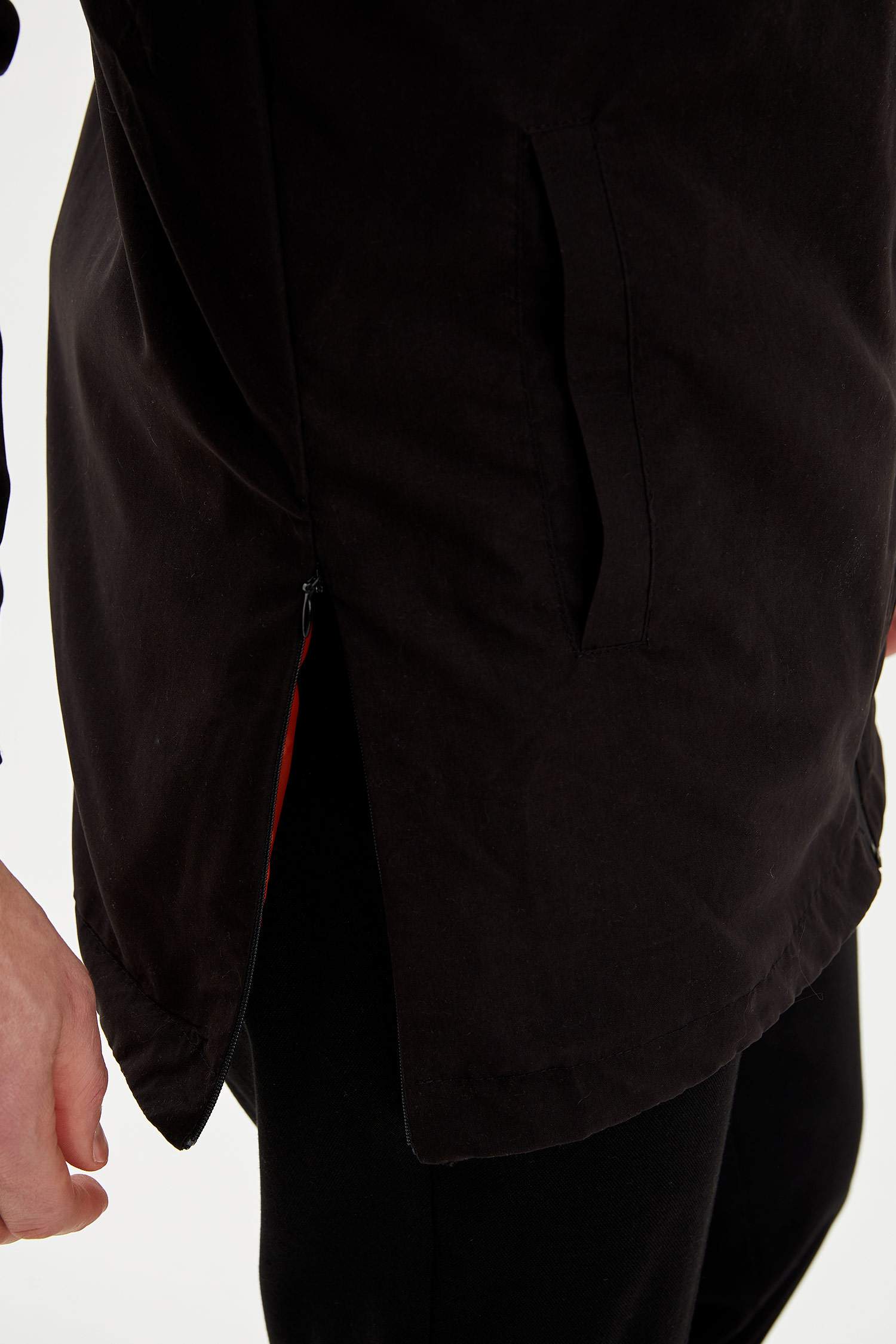 Kapüşonlu Slim Fit Mevsimlik İnce Mont