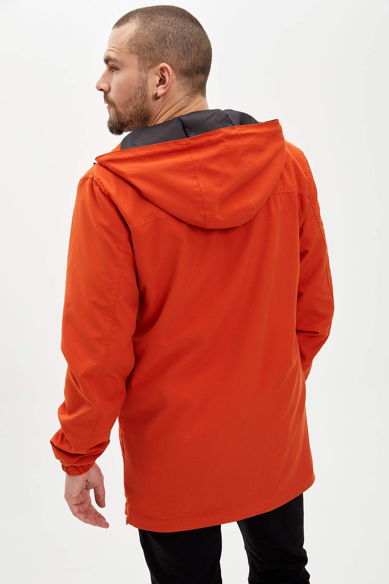 Kapüşonlu Slim Fit Mevsimlik İnce Mont