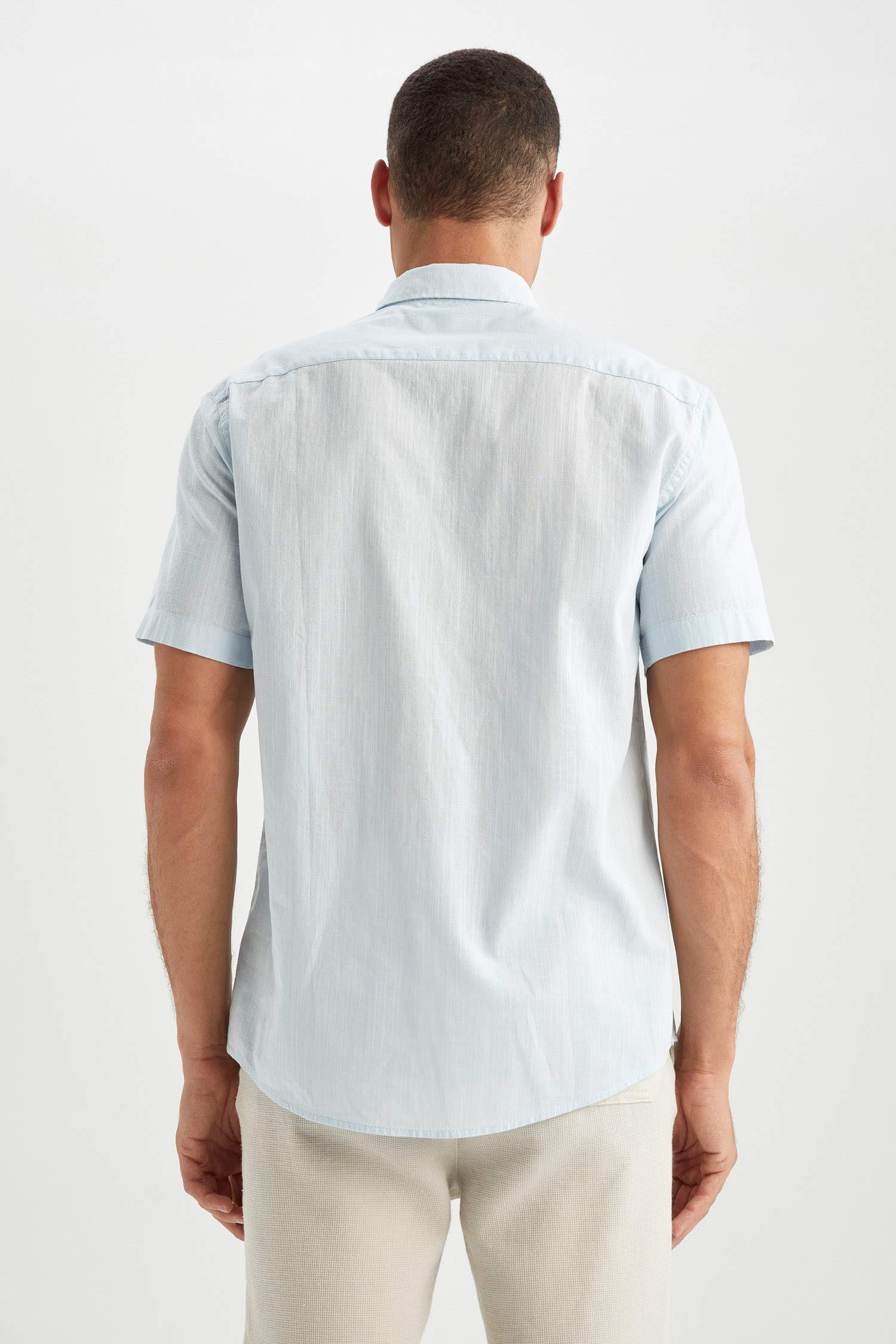 Regular Fit Basic Kısa Kollu Gömlek