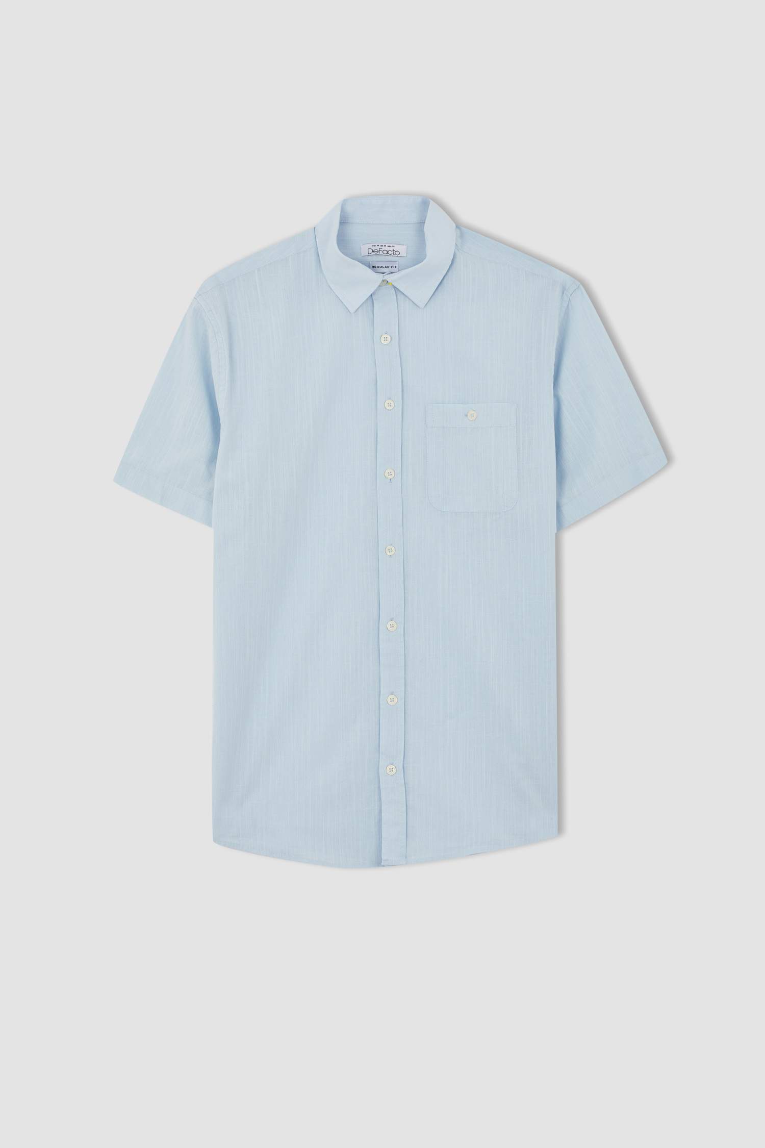 Regular Fit Basic Kısa Kollu Gömlek