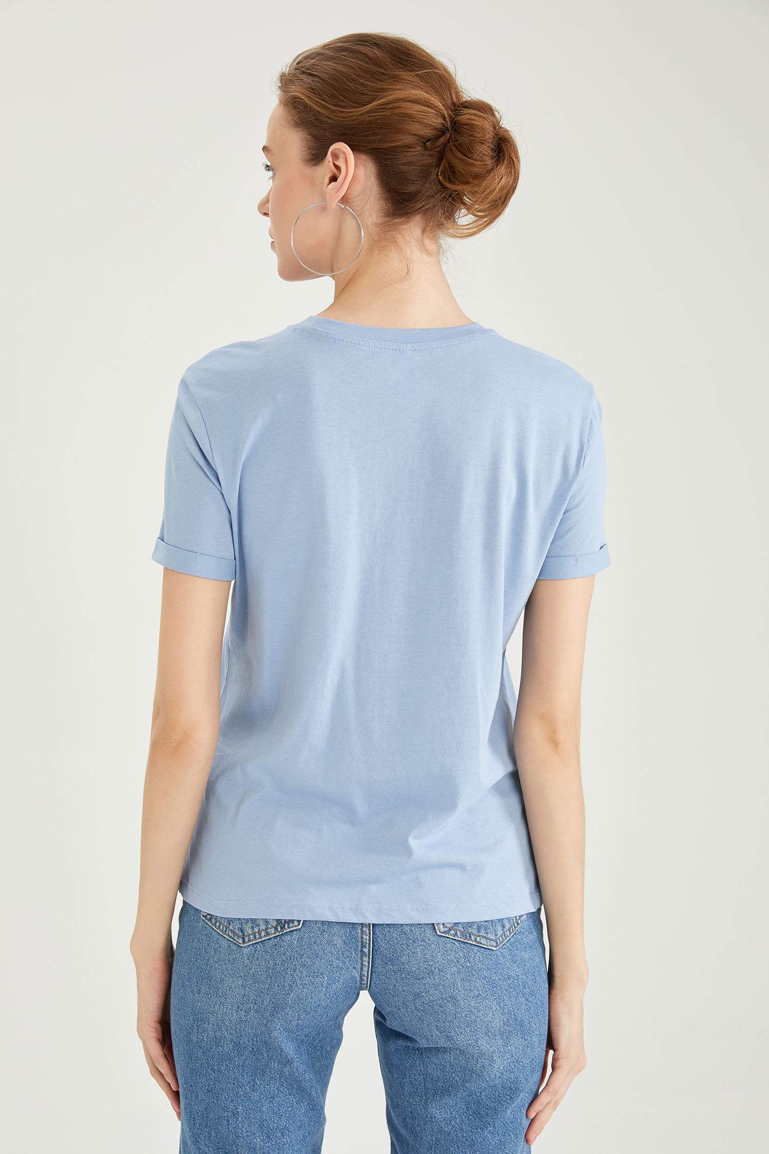 Bisiklet Yaka Basic Relax Fit Tişört