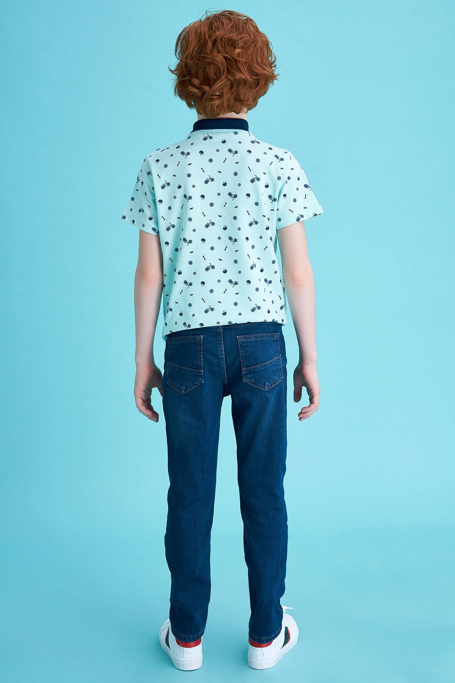 Erkek Çocuk Slim Fit Yıpratma Detaylı Jean Pantolon