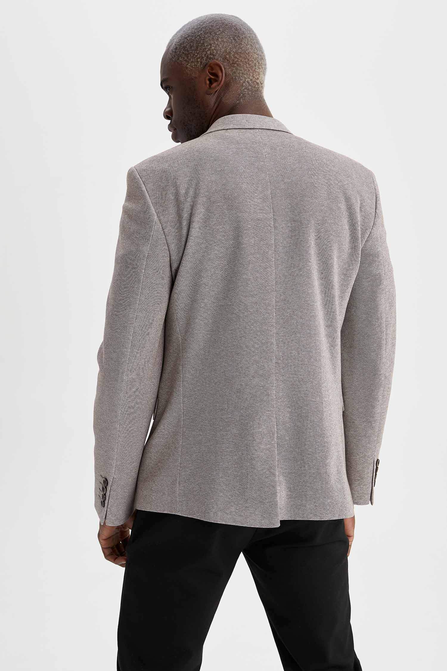 MODERN FIT Baskılı Astarlı Blazer