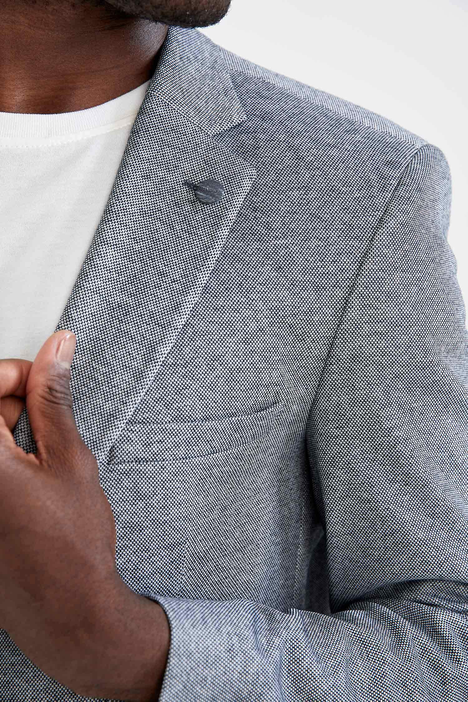 MODERN FIT Baskılı Astarlı Blazer