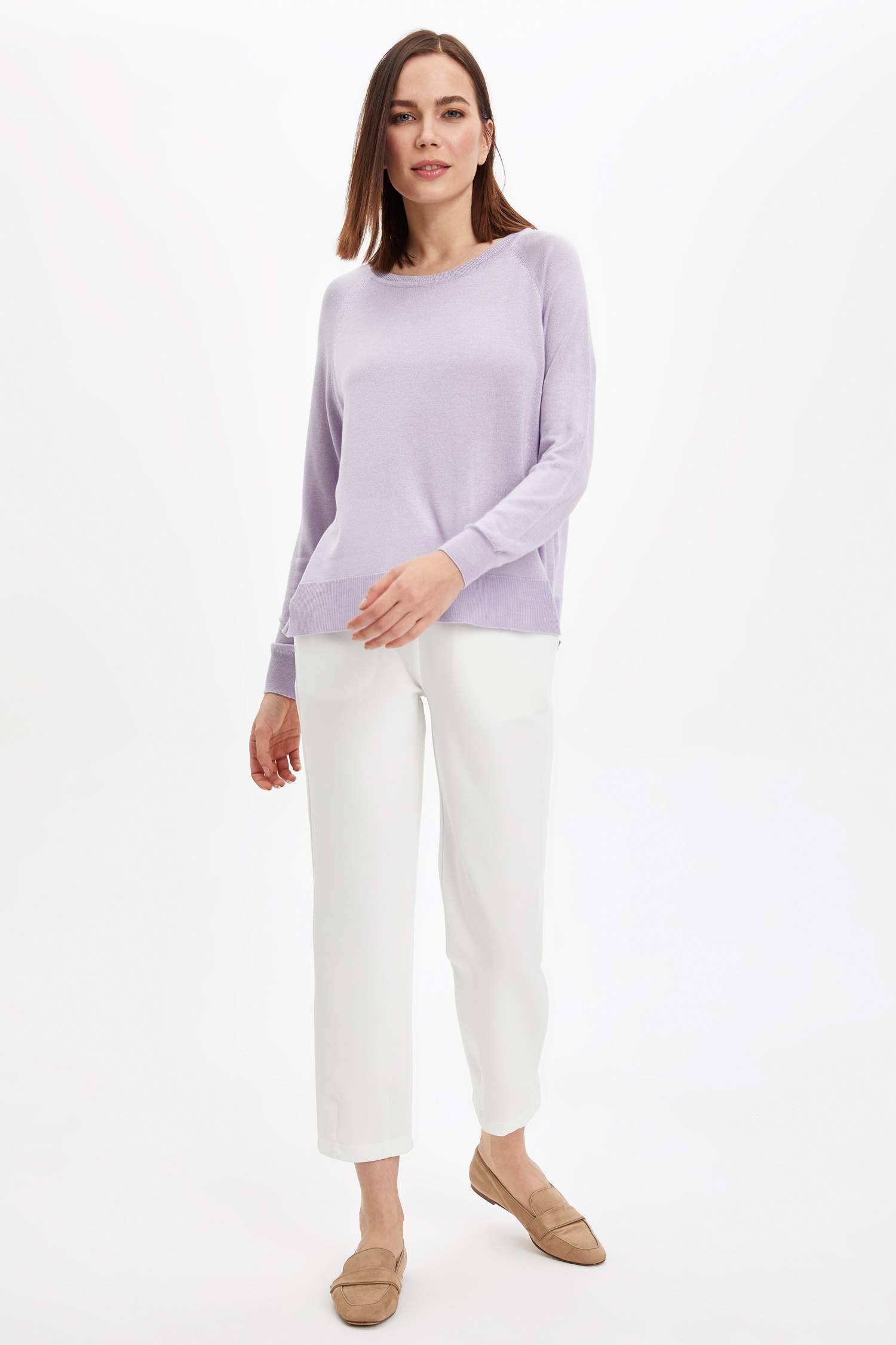 Regular Fit Bisiklet Yaka Kazak