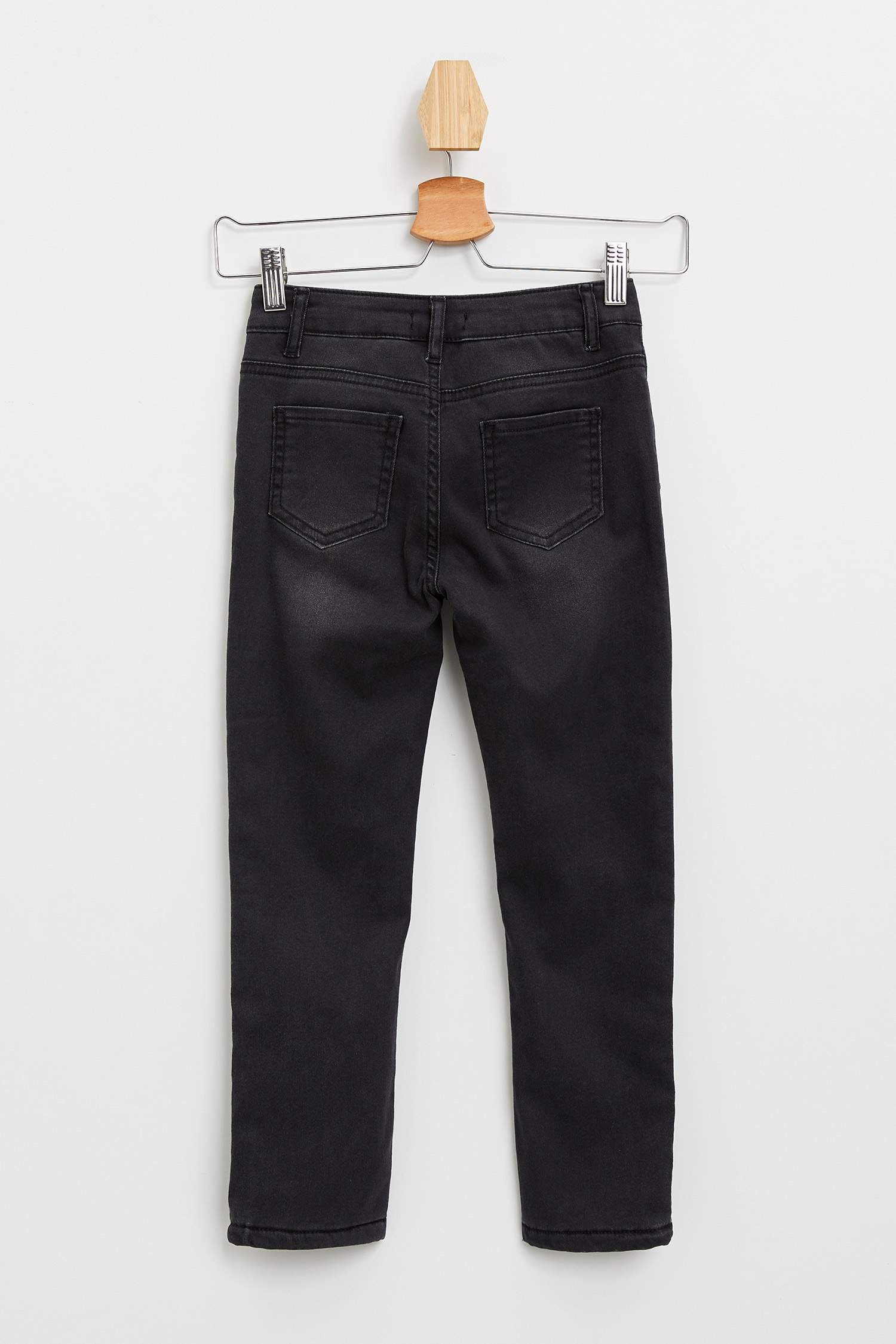 Kız Çocuk İçi Polarlı Jean Pantolon