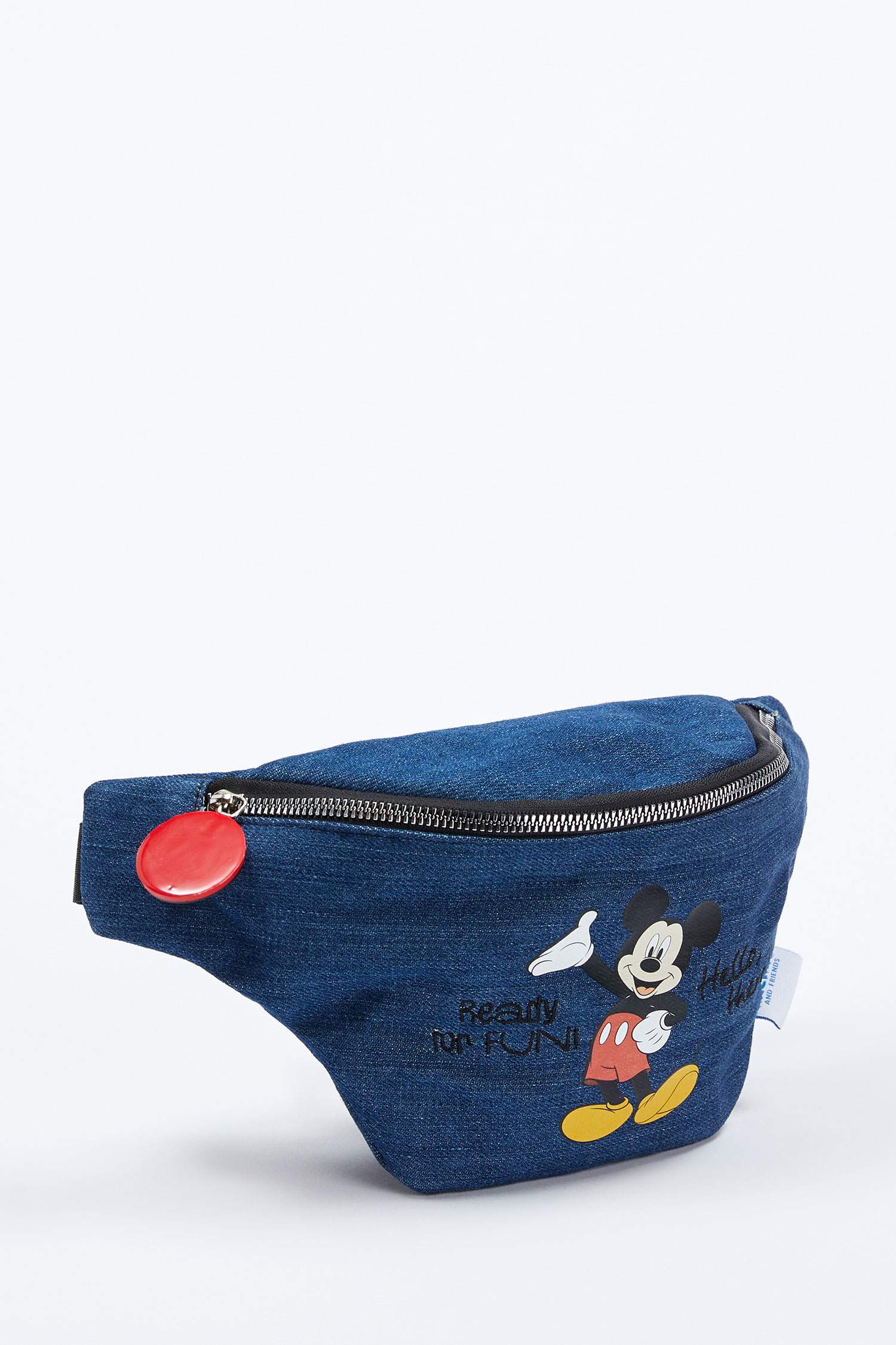 Kız Çocuk Disney Mickey & Minnie Lisanslı Suni Deri Bel Çantası