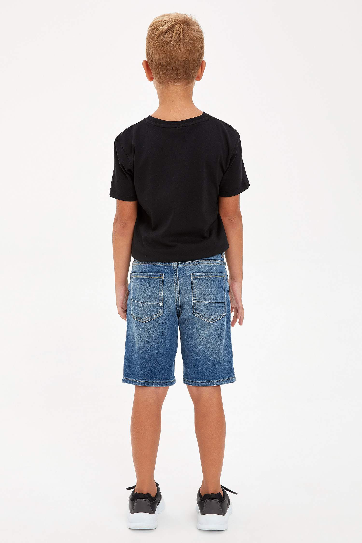 Erkek Çocuk Slim Fit Jean Bermuda Şort