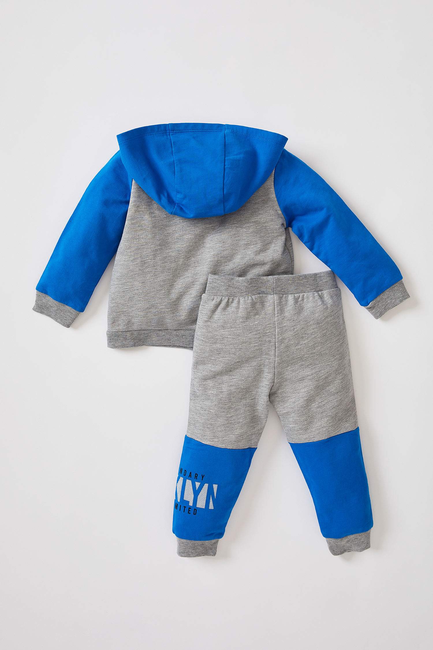 Erkek Bebek Baskılı Hırka ve Jogger Eşofman Alt Takım