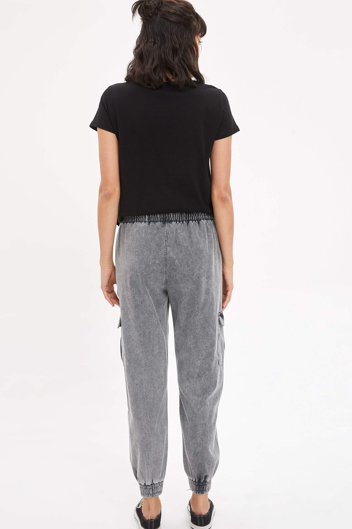 Cepli Jogger Örme Pantolon