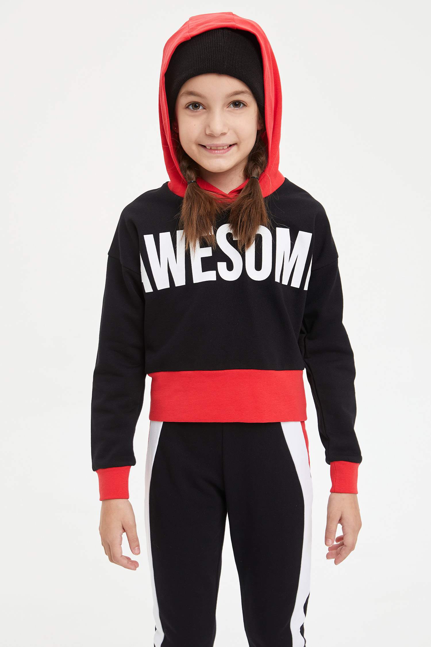 Kız Çocuk Sweatshirt ve Jogger Eşofman Altı