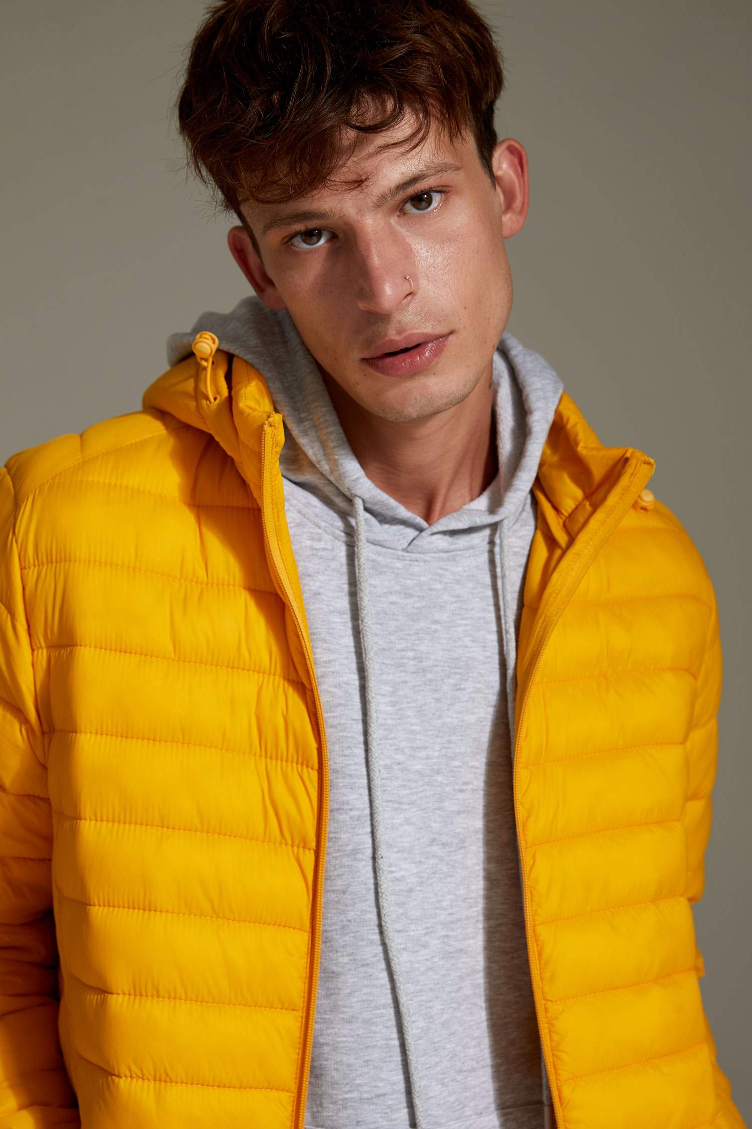 Slim Fit Kapüşonlu Şişme Mont