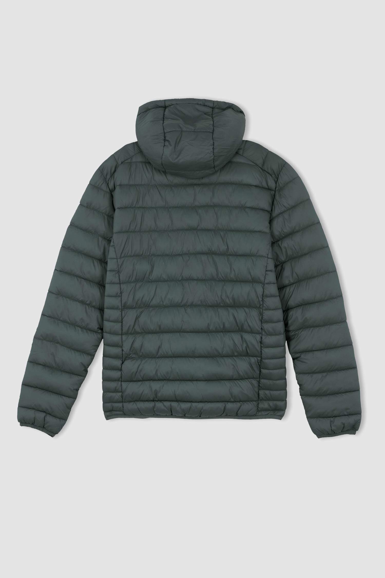 Slim Fit Kapüşonlu Su İtici Isı Yalıtımlı Warmtech Şişme Mont