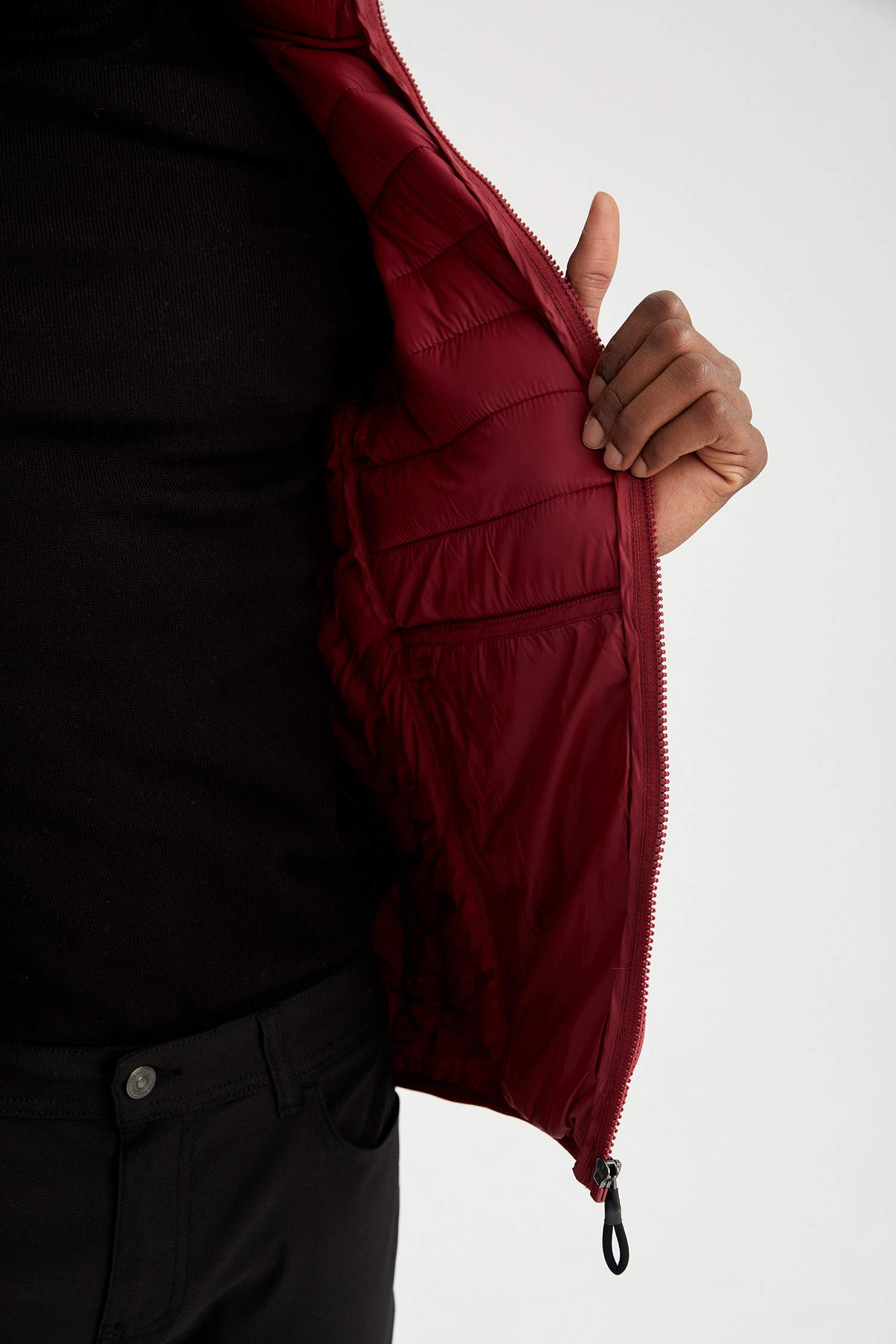 Slim Fit Kapüşonlu Mont