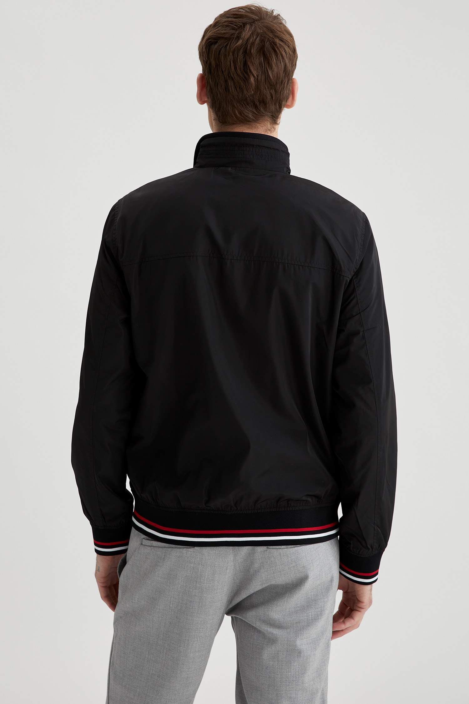 Slim Fit Dik Yaka Mont