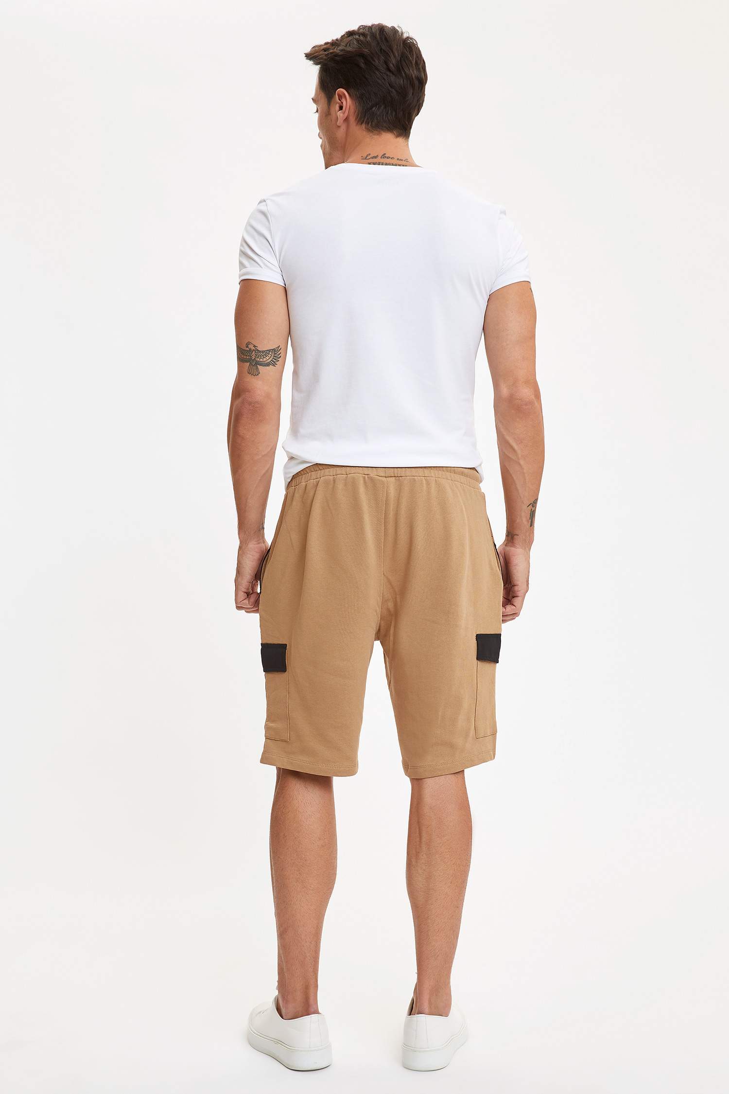 Regular Fit Kargo Bermuda Şort