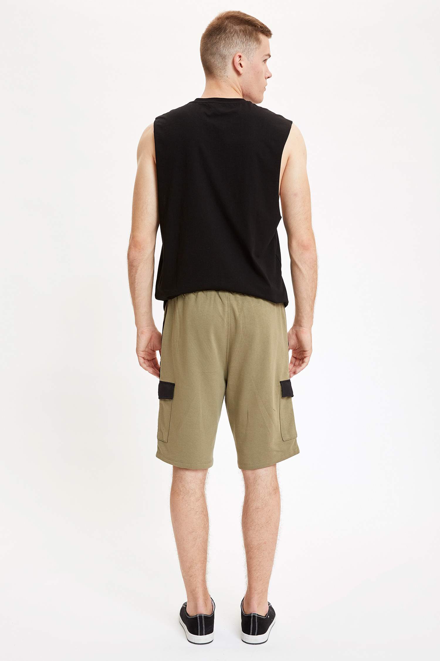 Regular Fit Kargo Bermuda Şort