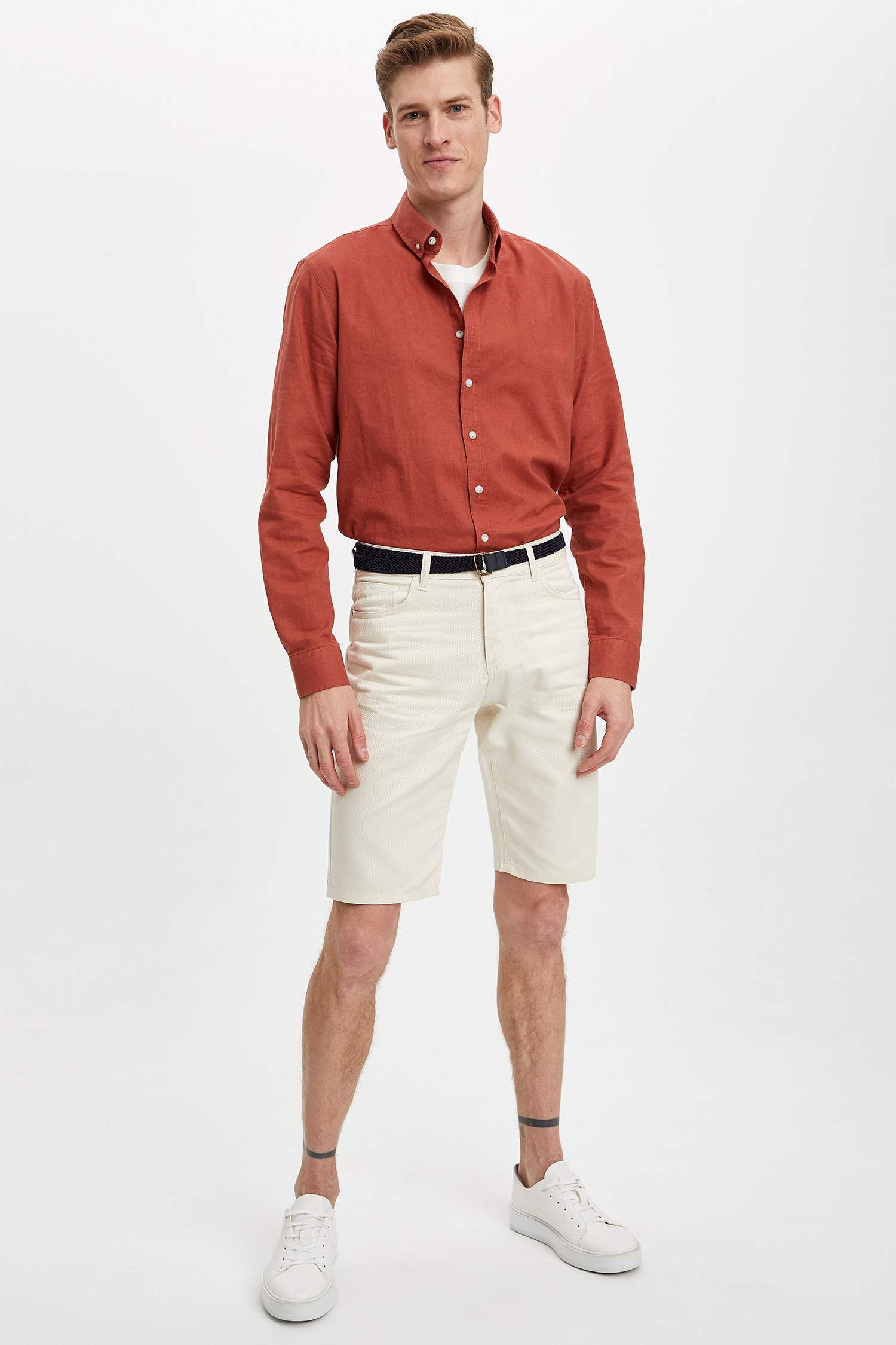 Modern Fit Klasik Uzun Kollu Gömlek