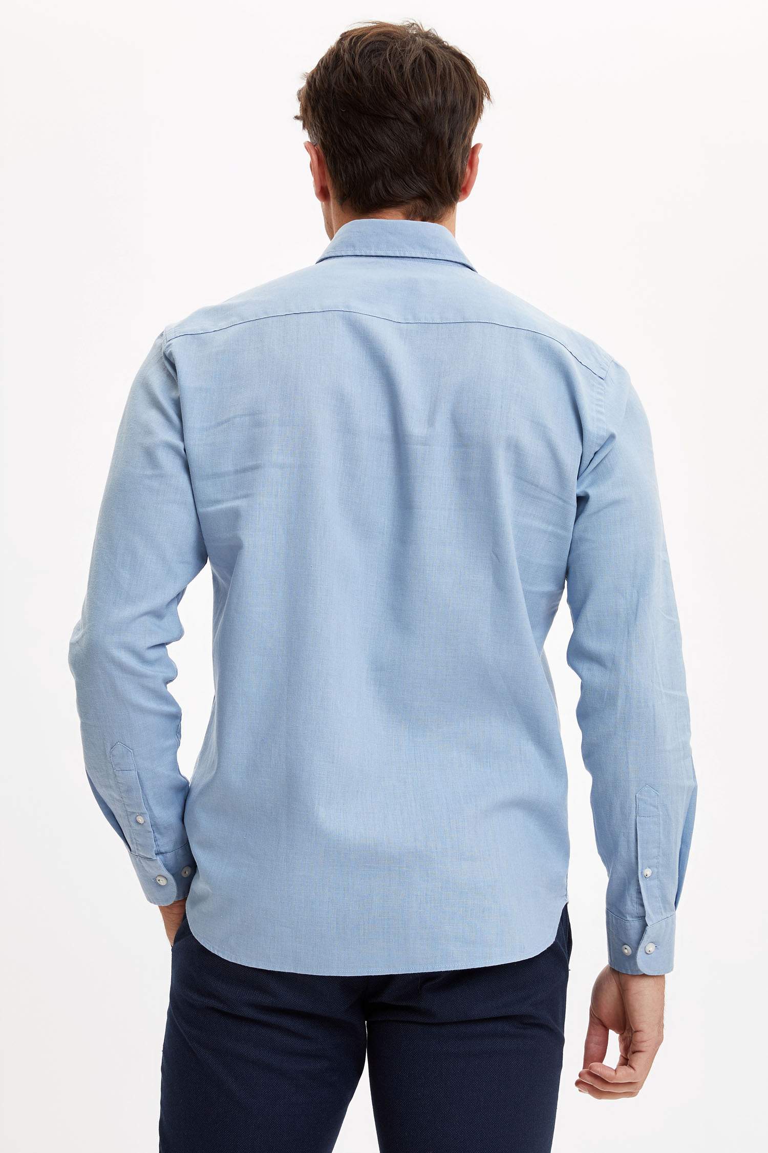 Modern Fit Klasik Uzun Kollu Gömlek