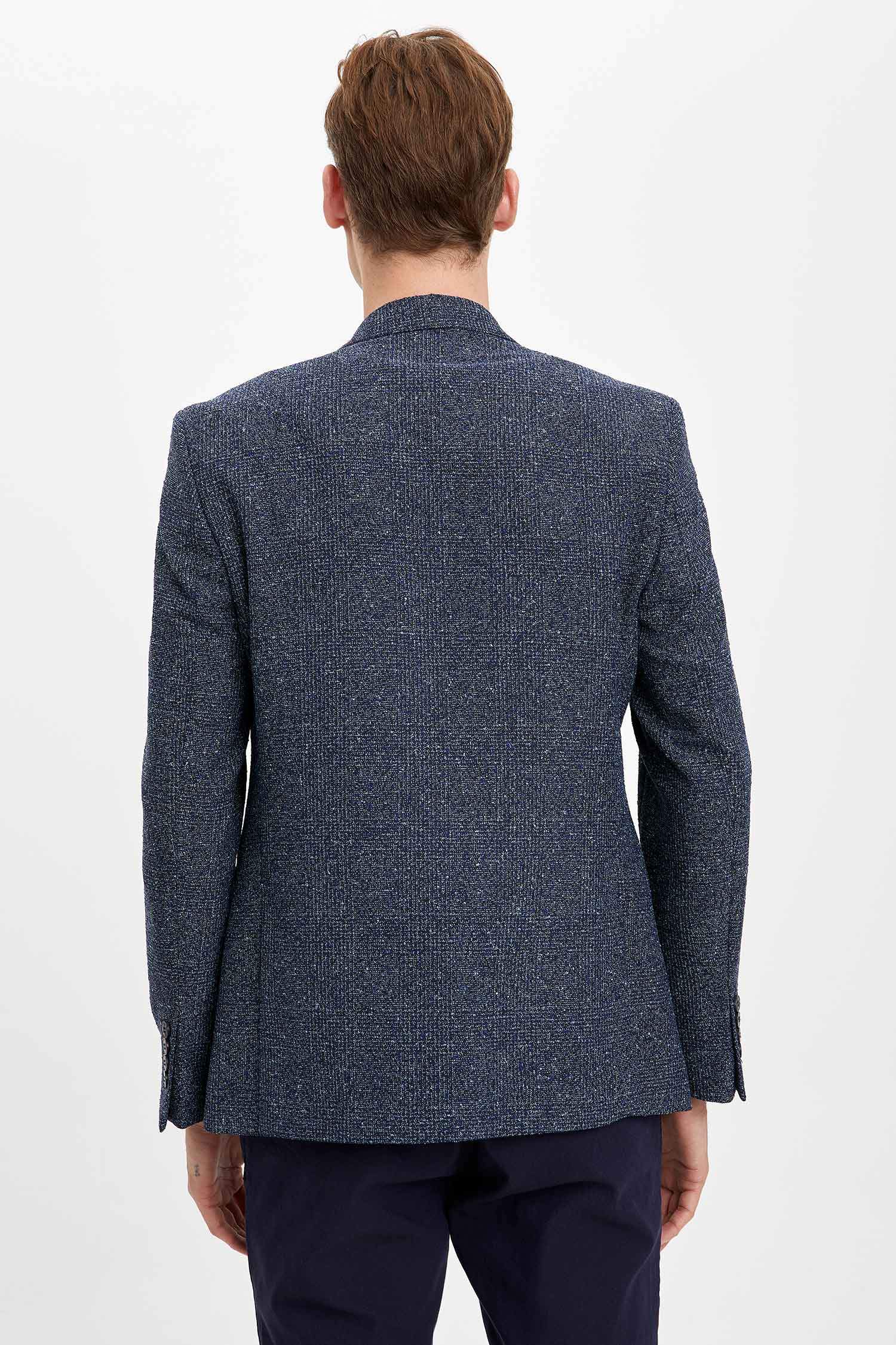 MODERN FIT Baskılı Yarım Astar Blazer