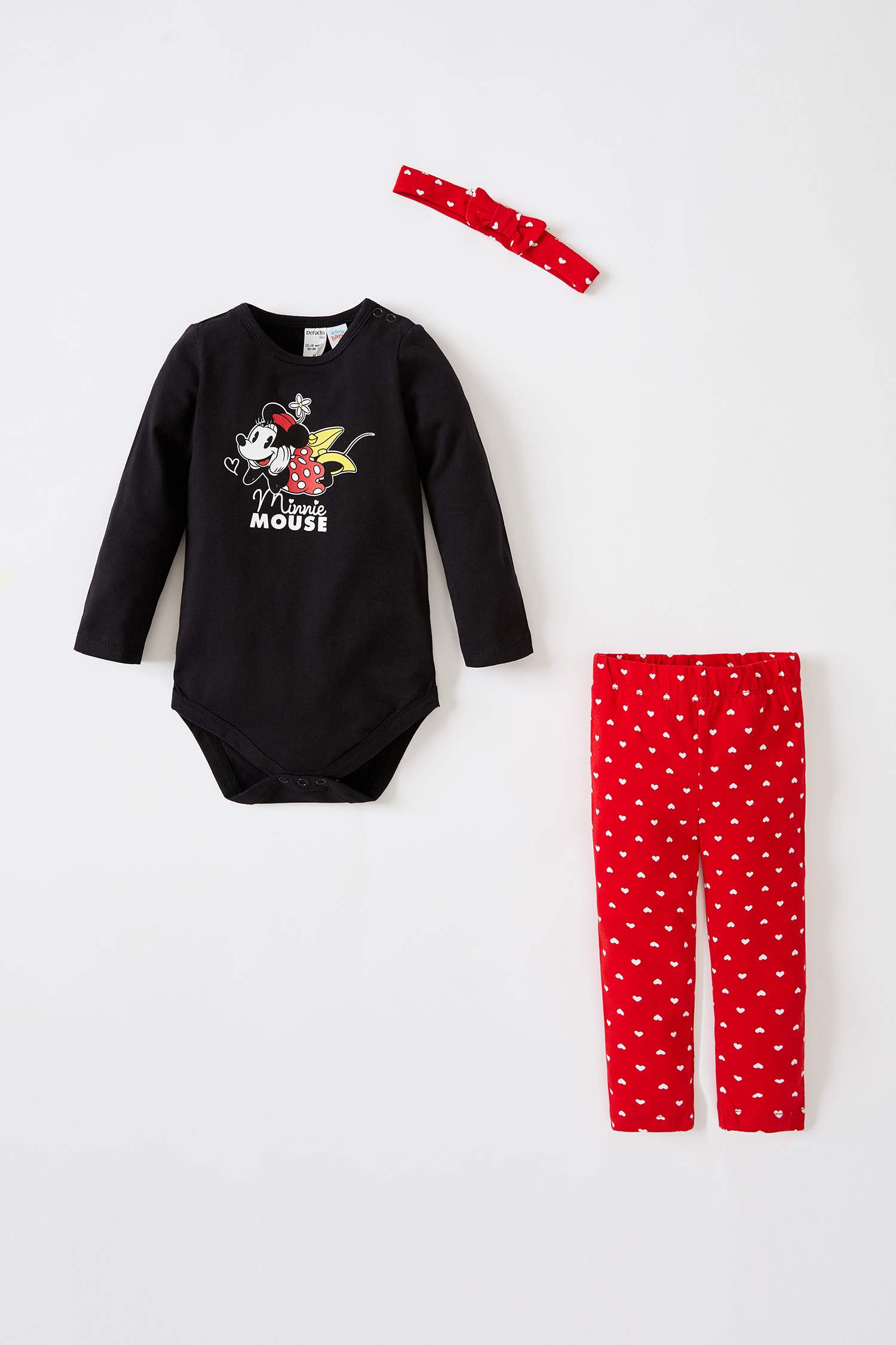 Kız Bebek Minnie Mouse Lisanslı Alt Üst Takım