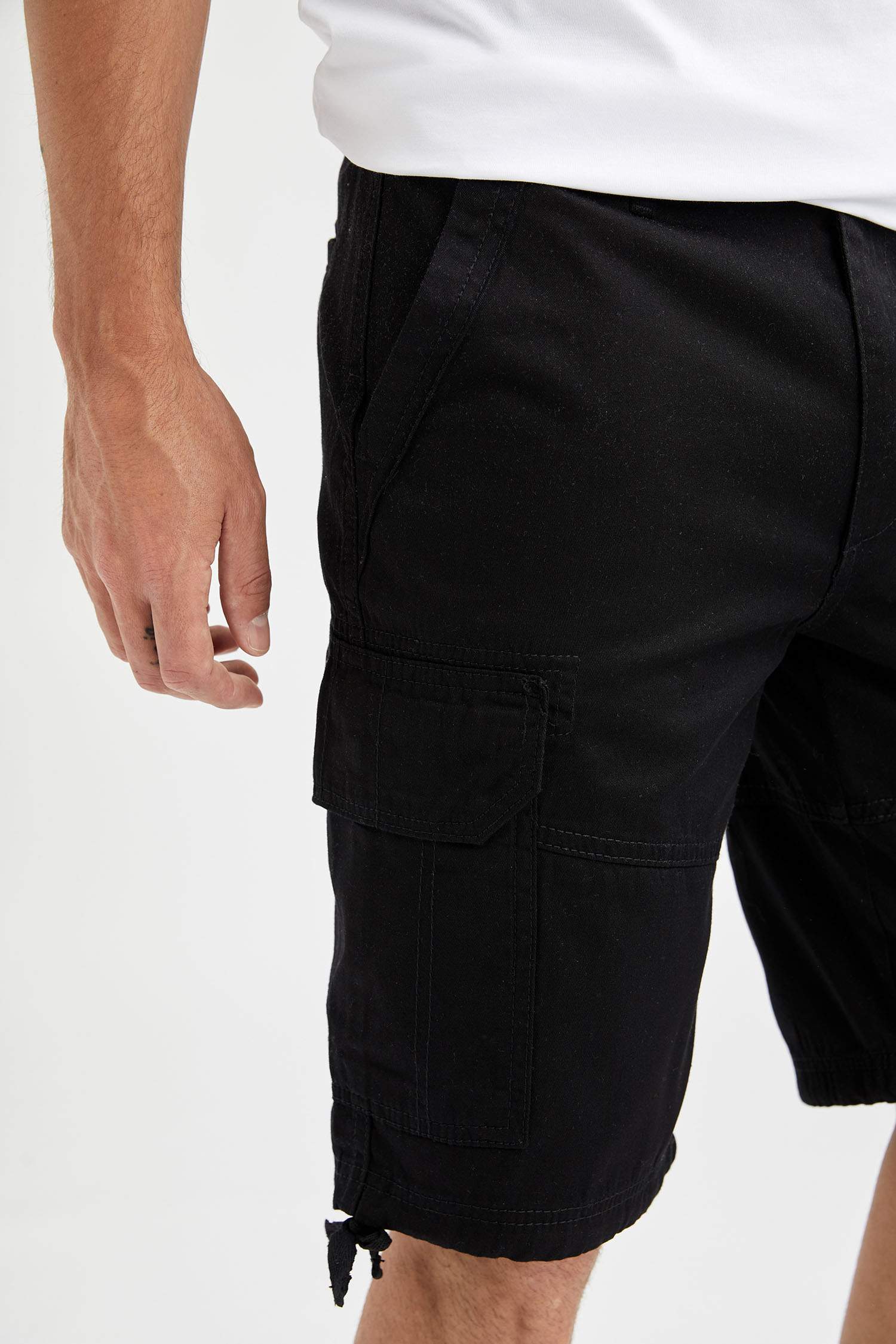 Regular Fit Kargo Bermuda Şort